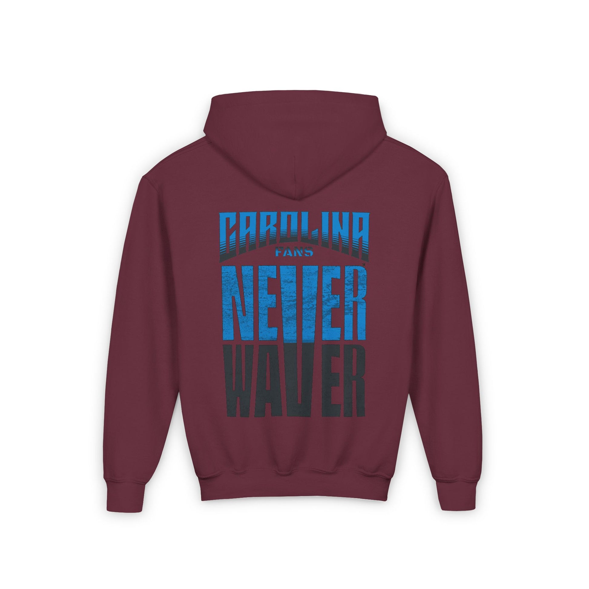 Carolina Fans Never Waver Youth Heavy Blend Hooded Sweatshirt - Never Waver