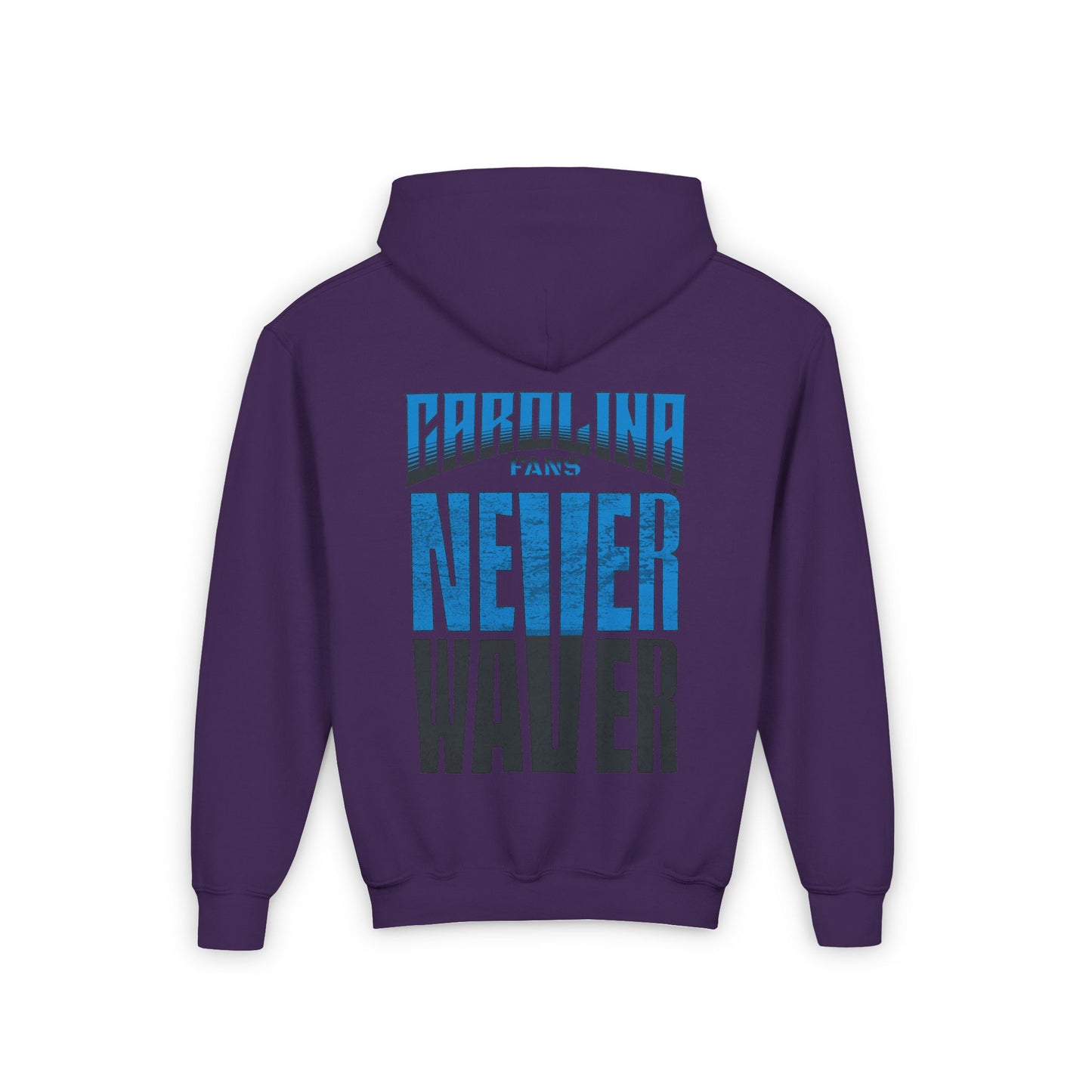Carolina Fans Never Waver Youth Heavy Blend Hooded Sweatshirt - Never Waver