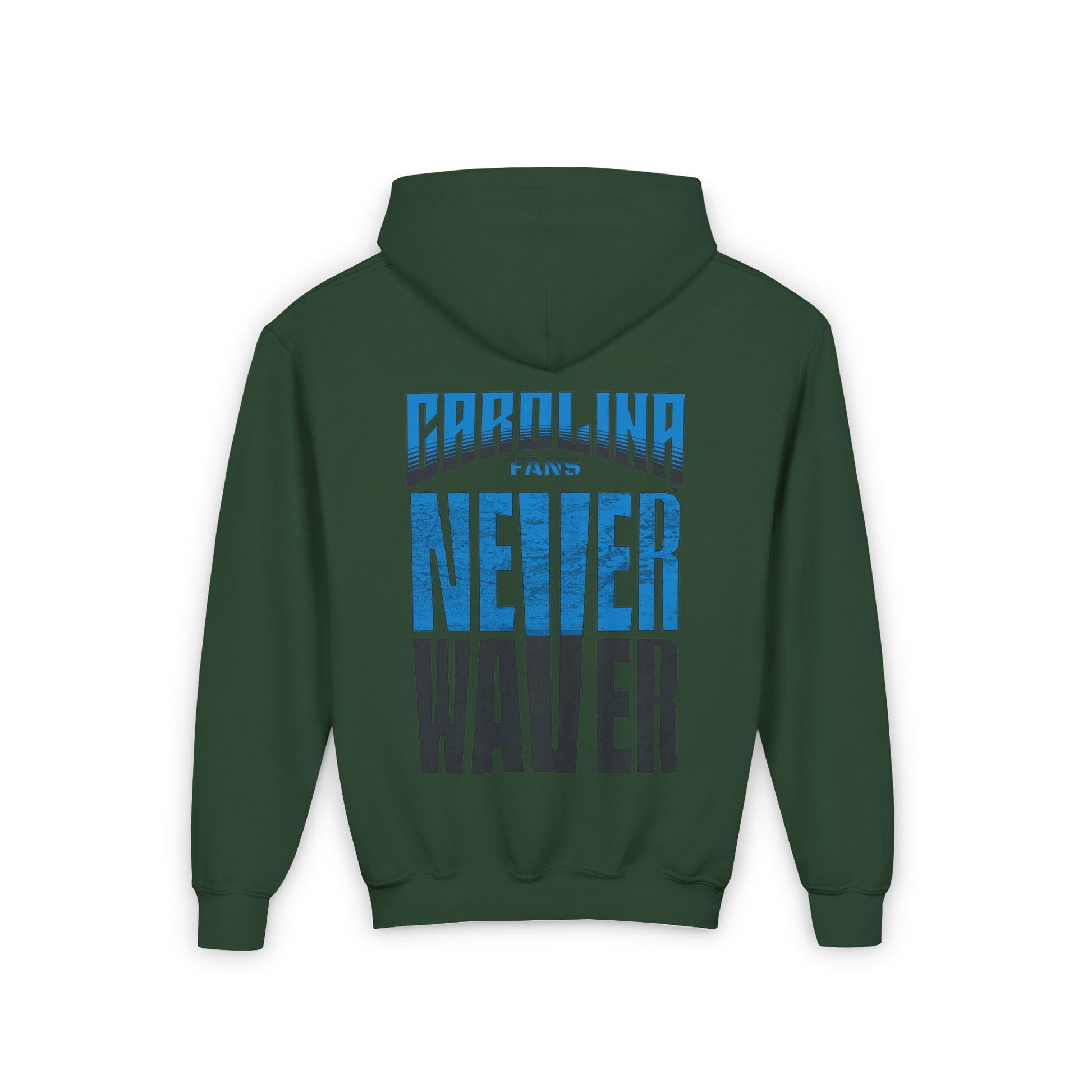 Carolina Fans Never Waver Youth Heavy Blend Hooded Sweatshirt - Never Waver