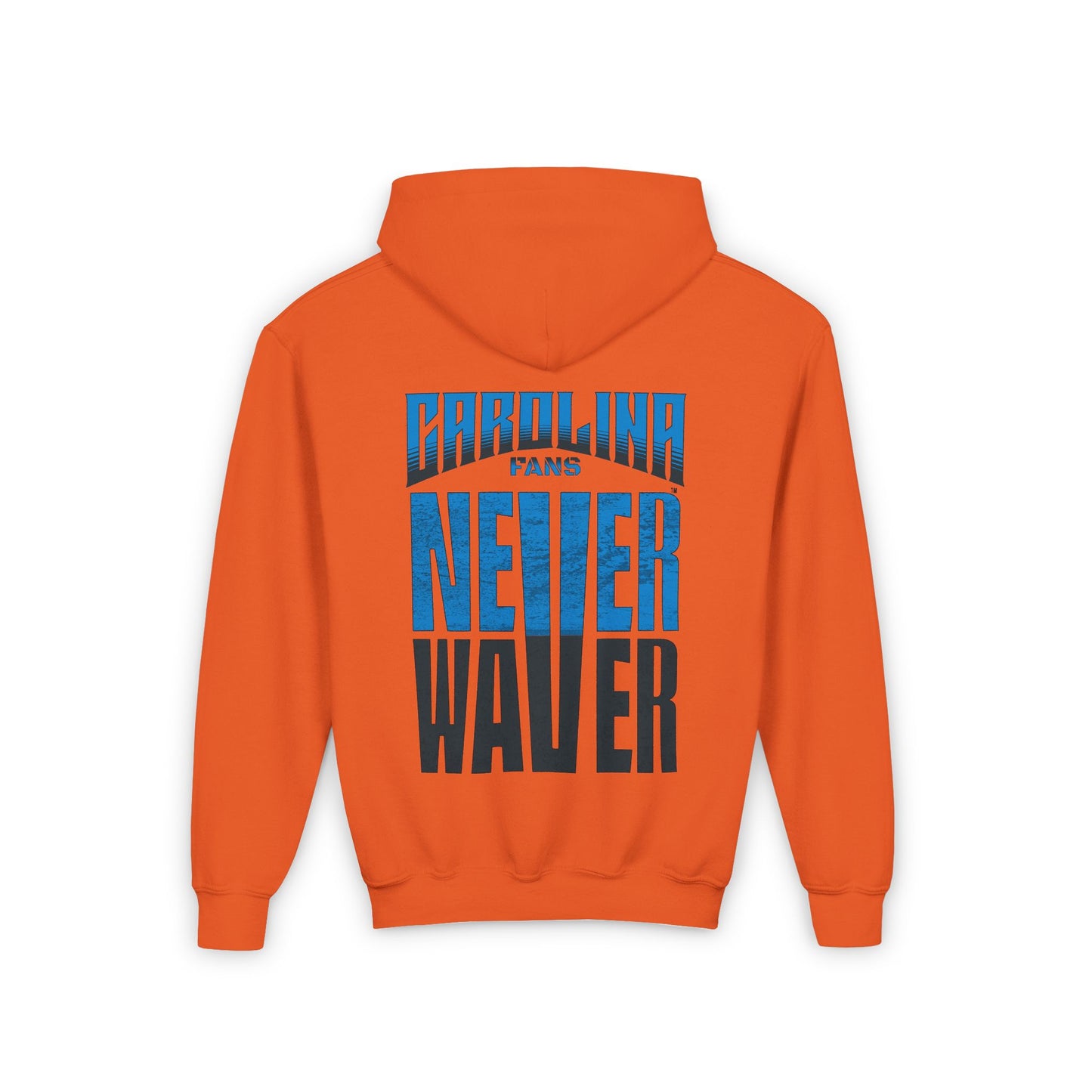 Carolina Fans Never Waver Youth Heavy Blend Hooded Sweatshirt - Never Waver