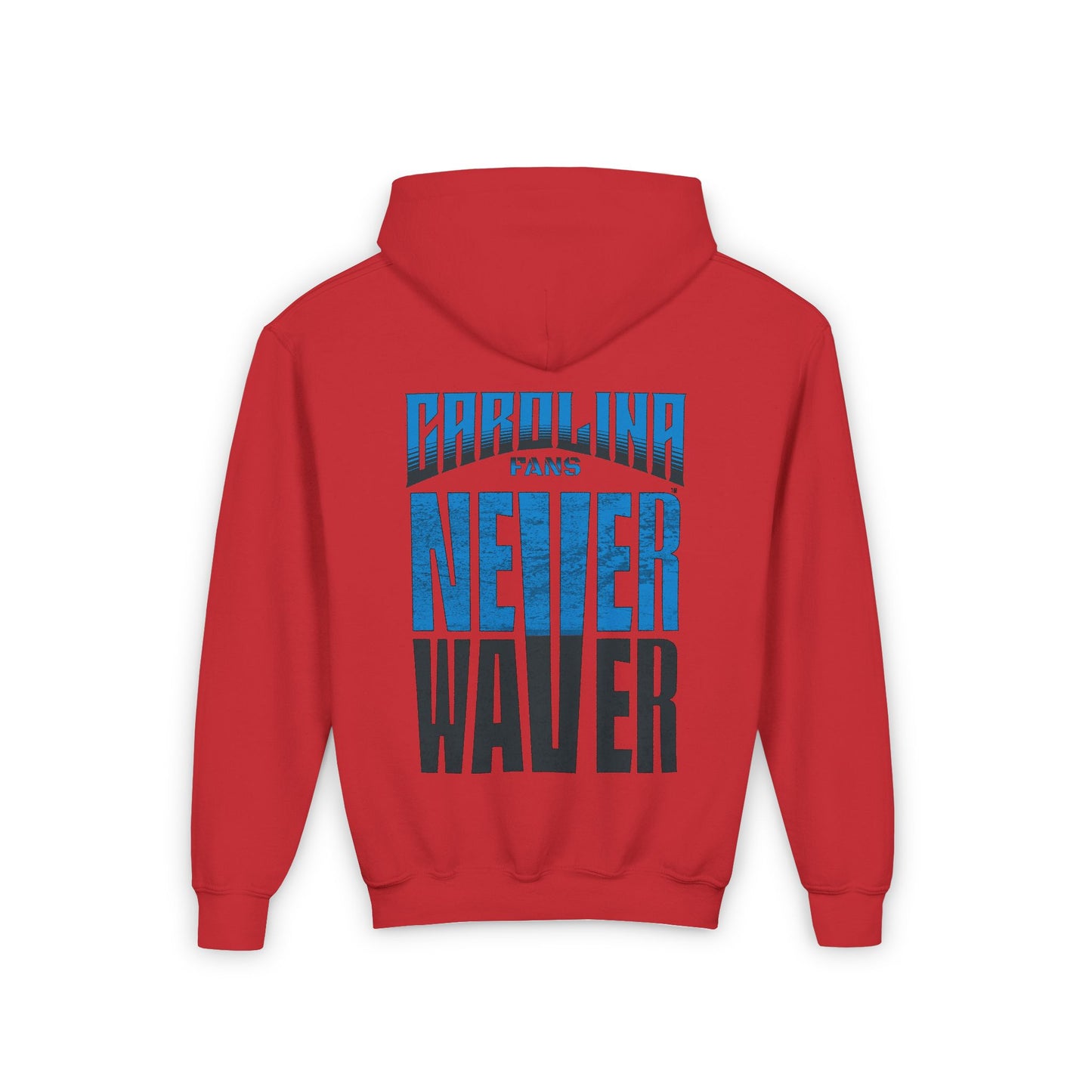 Carolina Fans Never Waver Youth Heavy Blend Hooded Sweatshirt - Never Waver