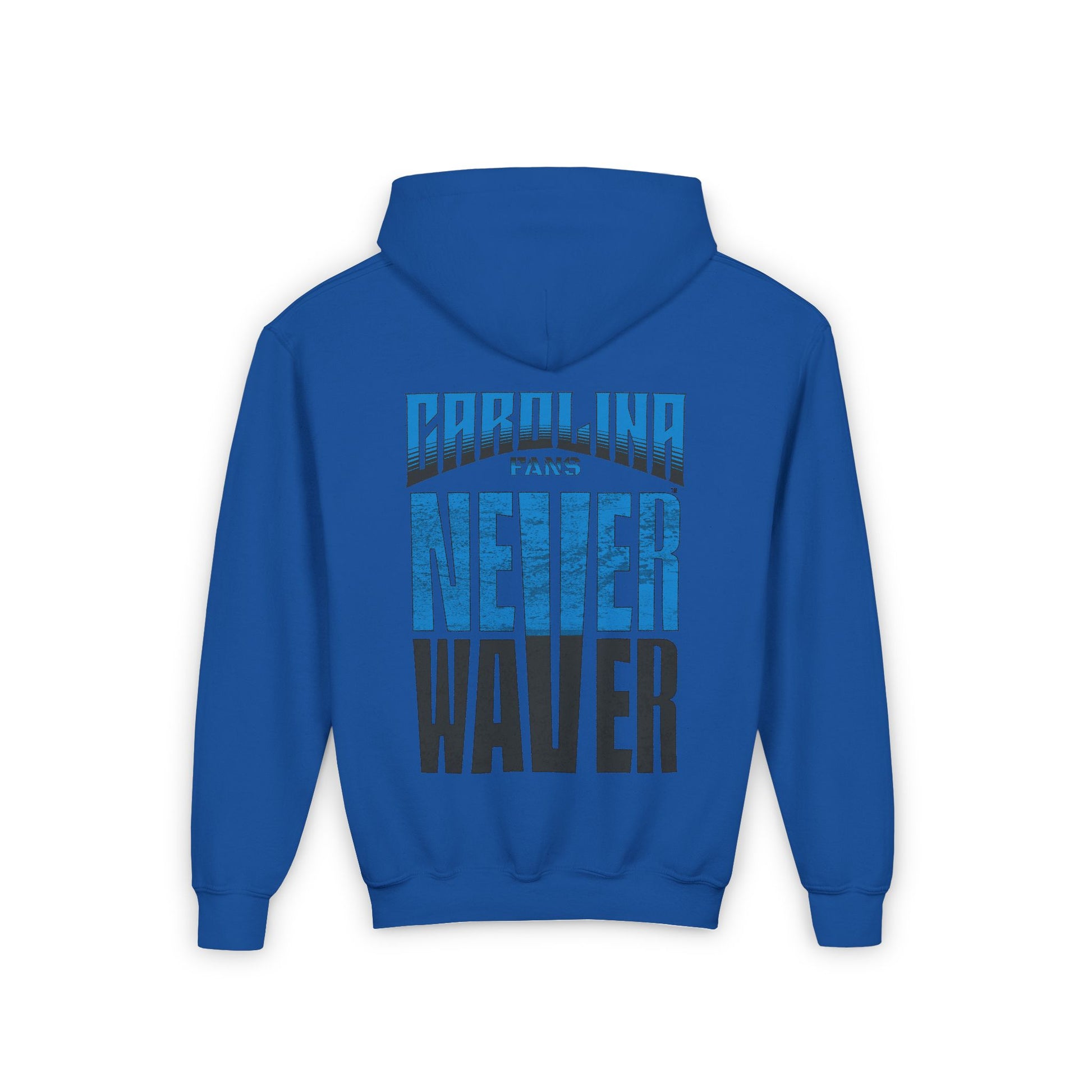 Carolina Fans Never Waver Youth Heavy Blend Hooded Sweatshirt - Never Waver