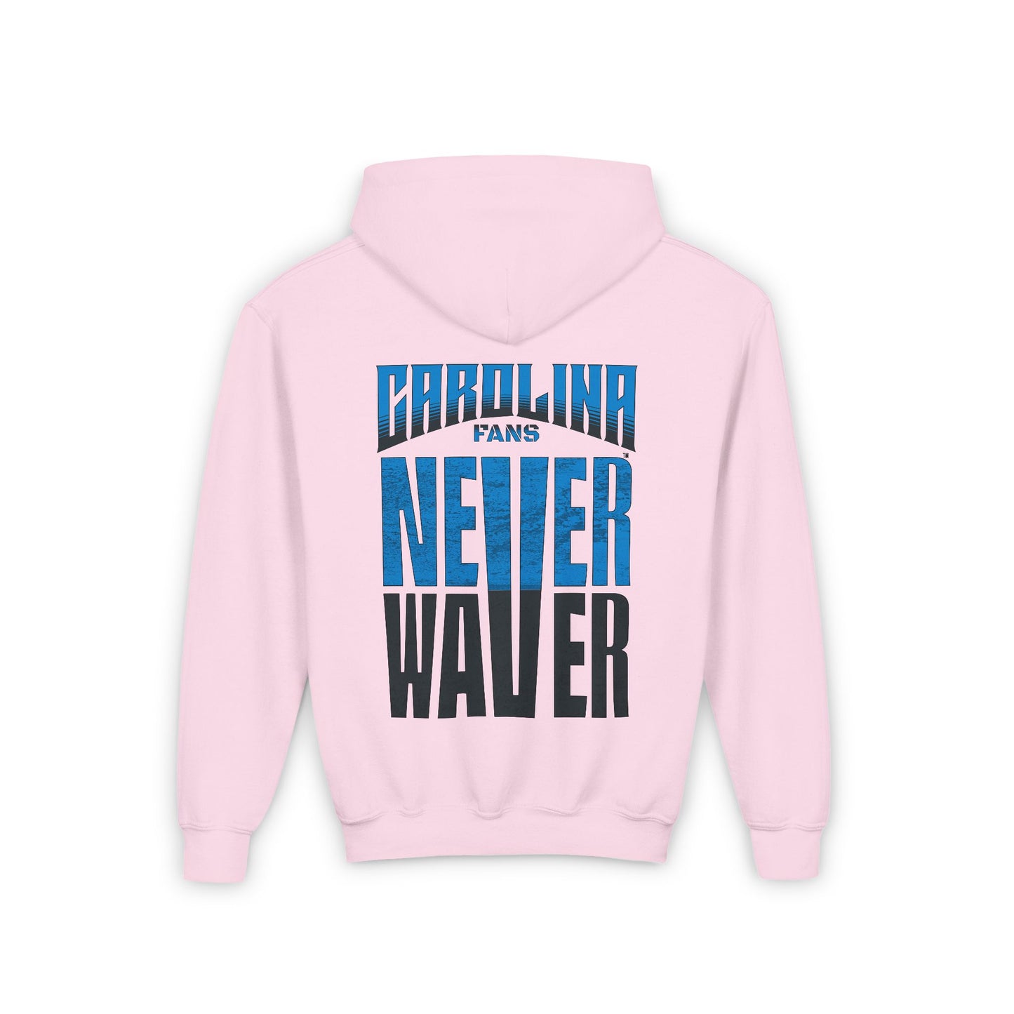 Carolina Fans Never Waver Youth Heavy Blend Hooded Sweatshirt - Never Waver