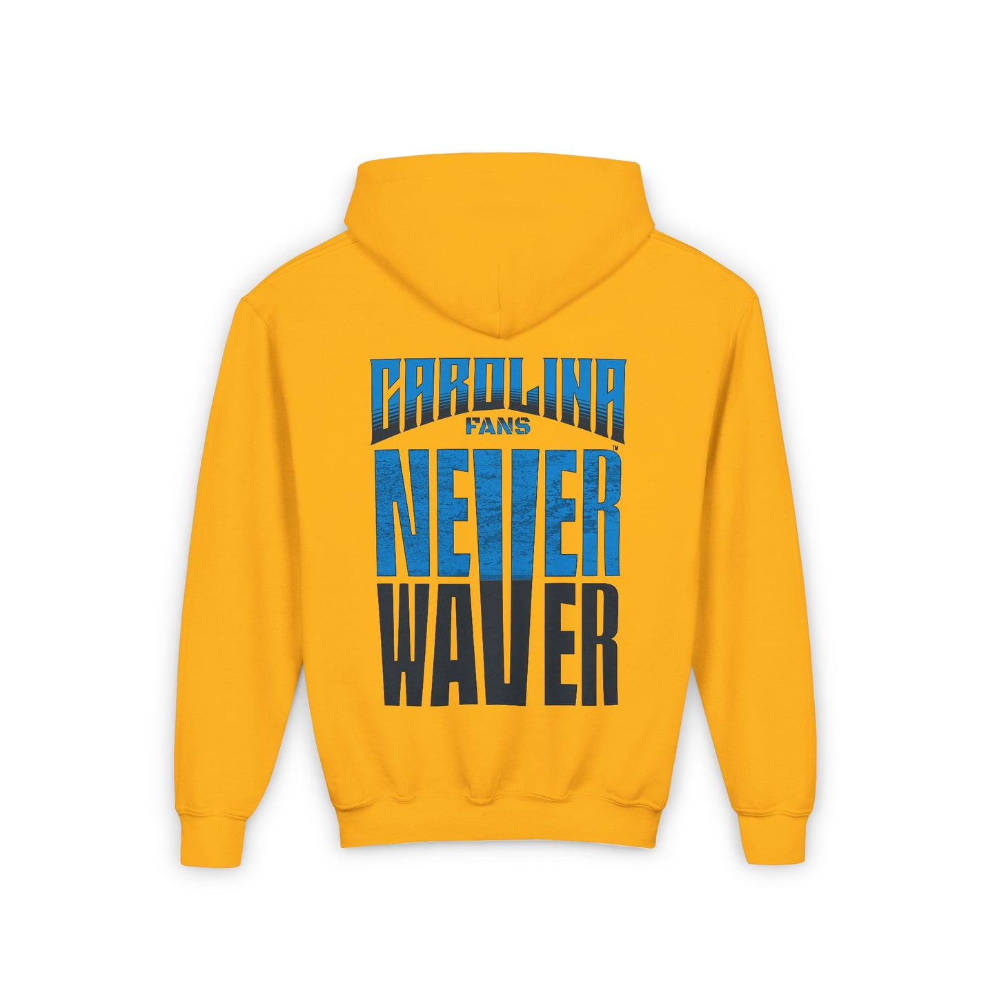 Carolina Fans Never Waver Youth Heavy Blend Hooded Sweatshirt - Never Waver