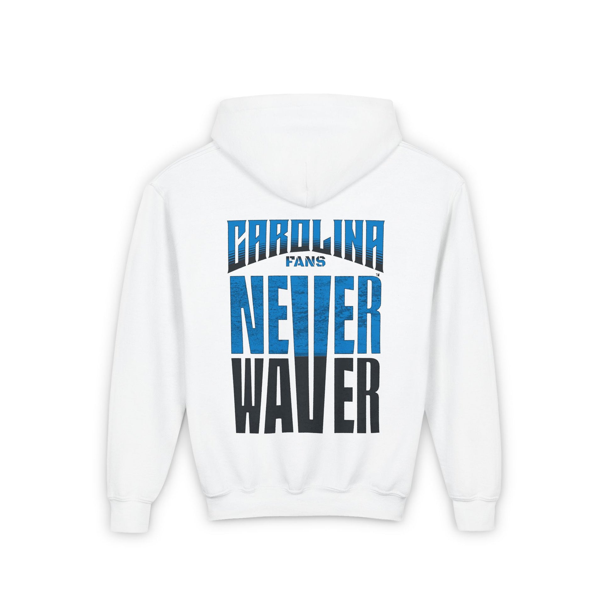 Carolina Fans Never Waver Youth Heavy Blend Hooded Sweatshirt - Never Waver