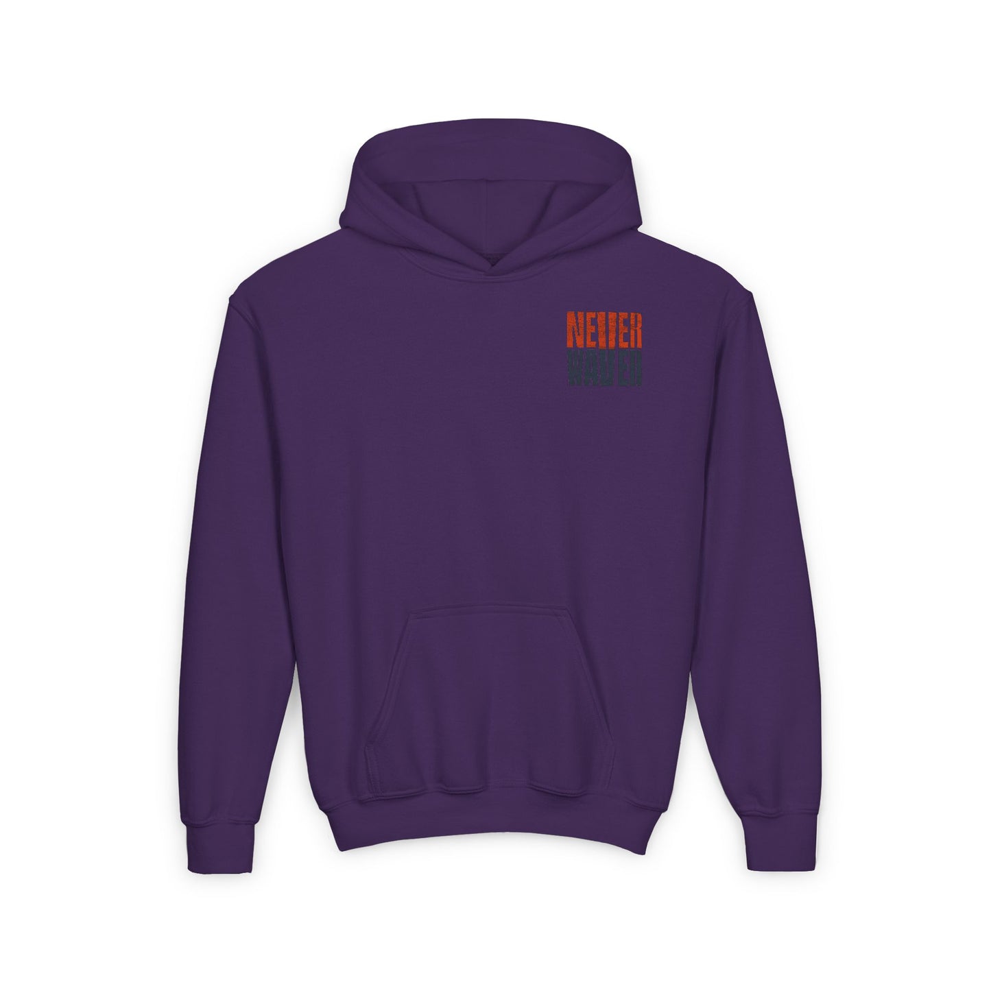 Chicago Fans Never Waver Youth Heavy Blend Hooded Sweatshirt - Never Waver