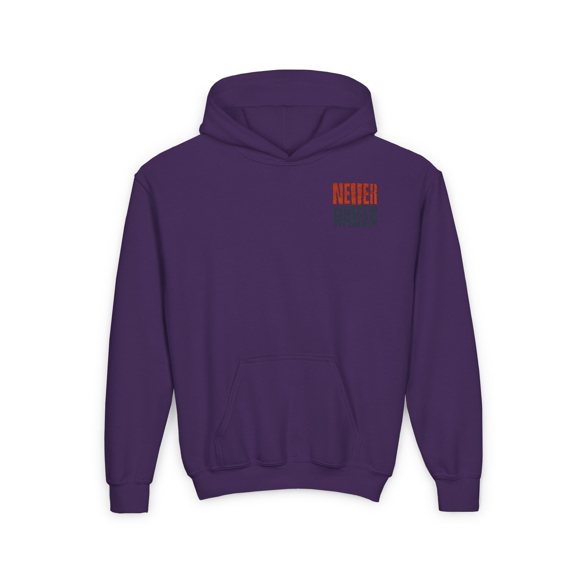 Chicago Fans Never Waver Youth Heavy Blend Hooded Sweatshirt - Never Waver