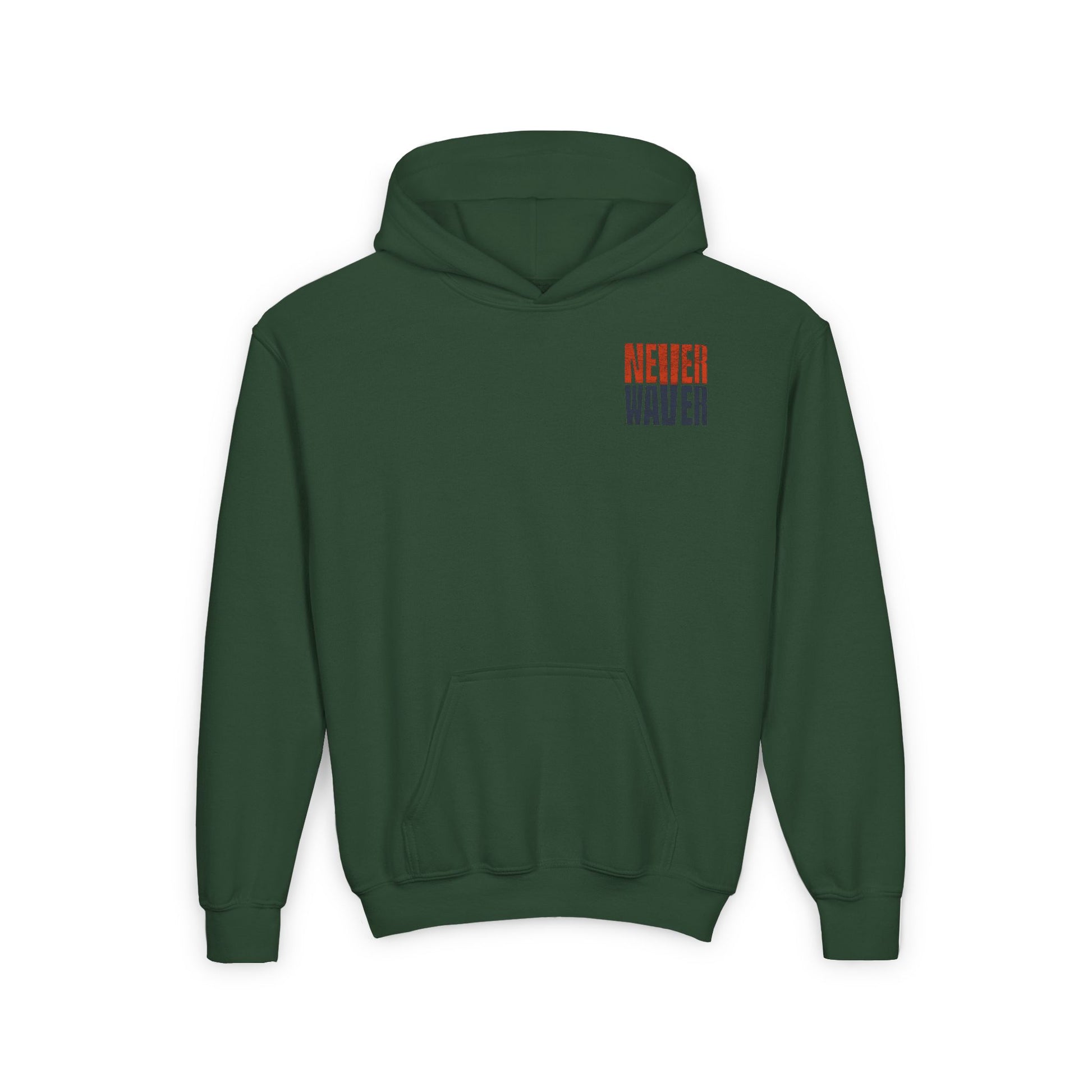 Chicago Fans Never Waver Youth Heavy Blend Hooded Sweatshirt - Never Waver