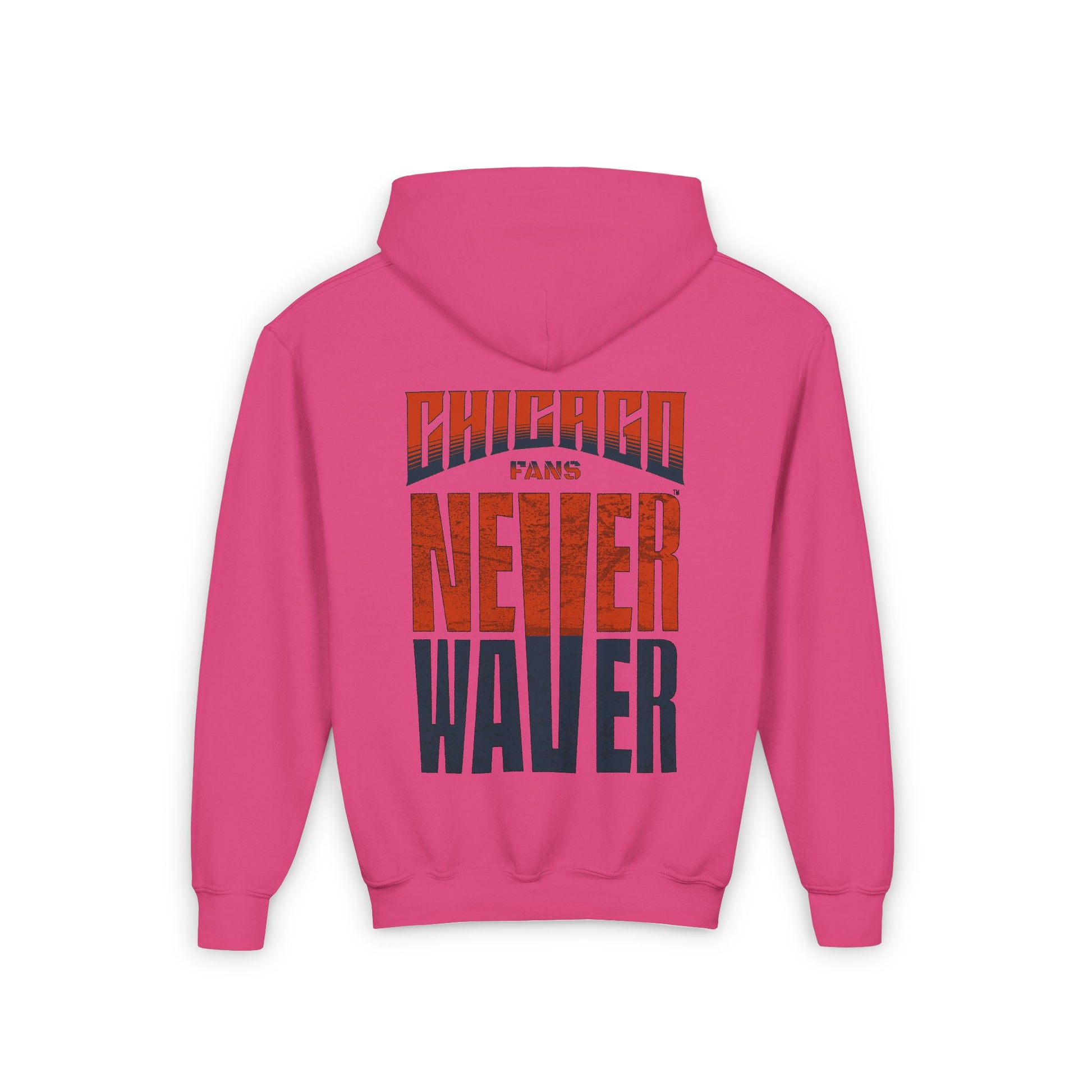 Chicago Fans Never Waver Youth Heavy Blend Hooded Sweatshirt - Never Waver