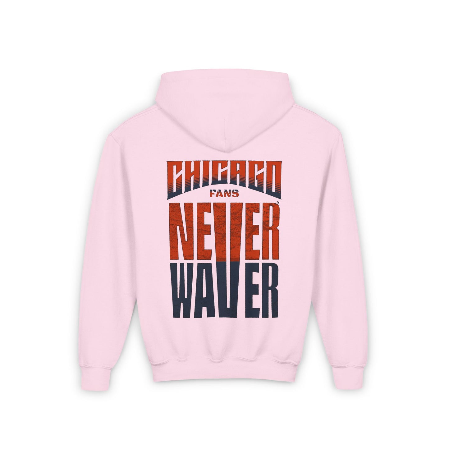 Chicago Fans Never Waver Youth Heavy Blend Hooded Sweatshirt - Never Waver