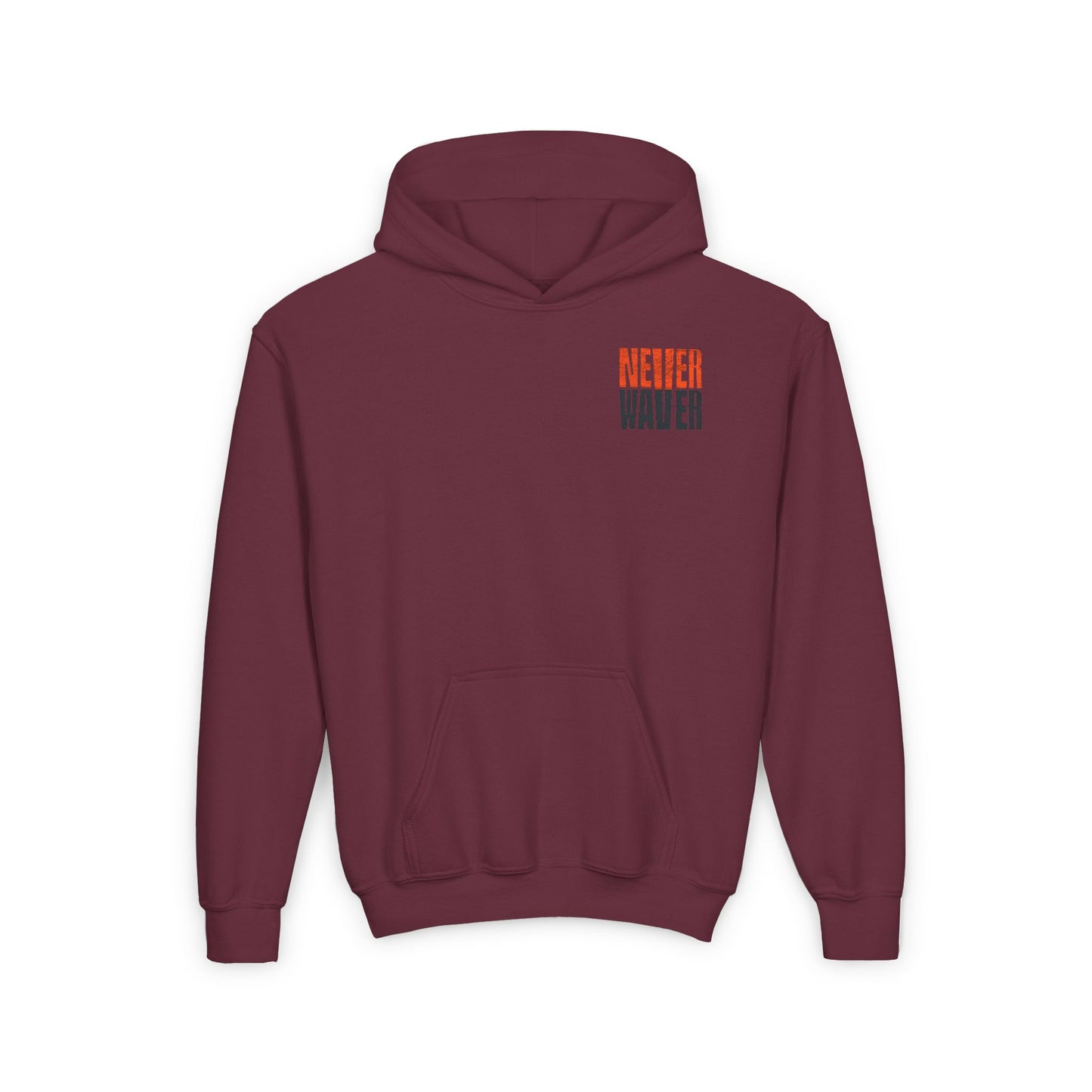 Cincinnati Fans Never Waver Youth Heavy Blend Hooded Sweatshirt - Never Waver