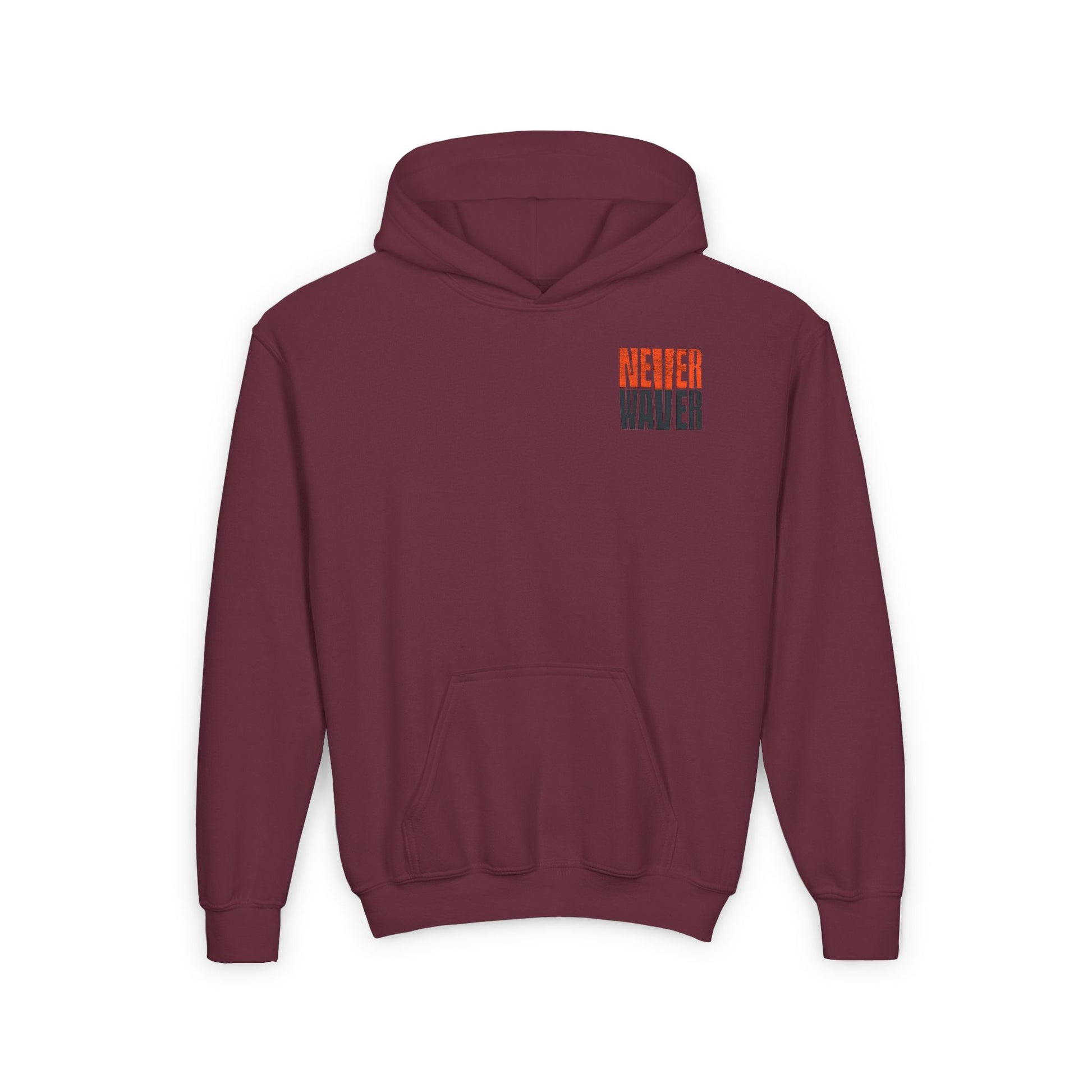 Cincinnati Fans Never Waver Youth Heavy Blend Hooded Sweatshirt - Never Waver