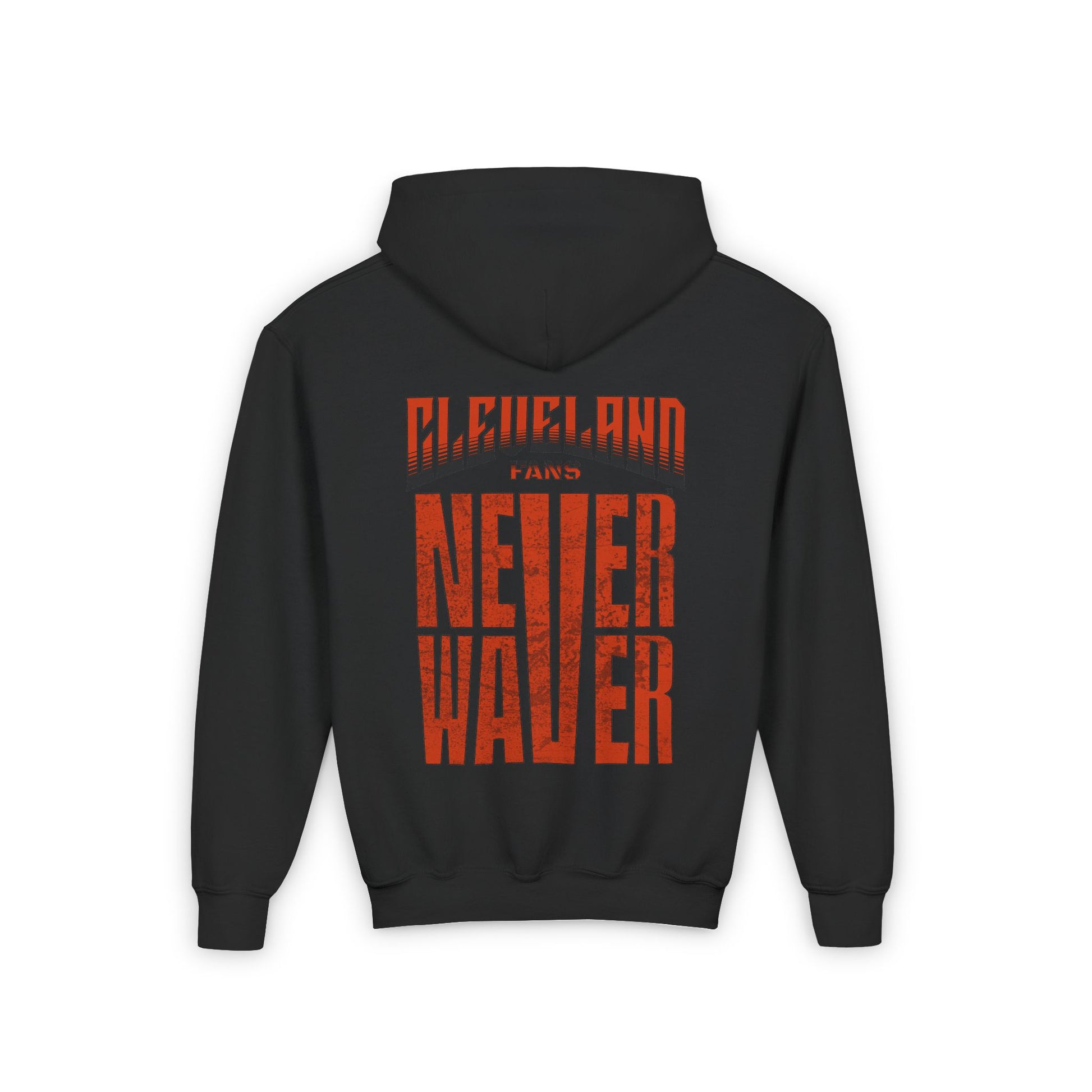 Cleveland Fans Never Waver Youth Heavy Blend Hooded Sweatshirt - Never Waver