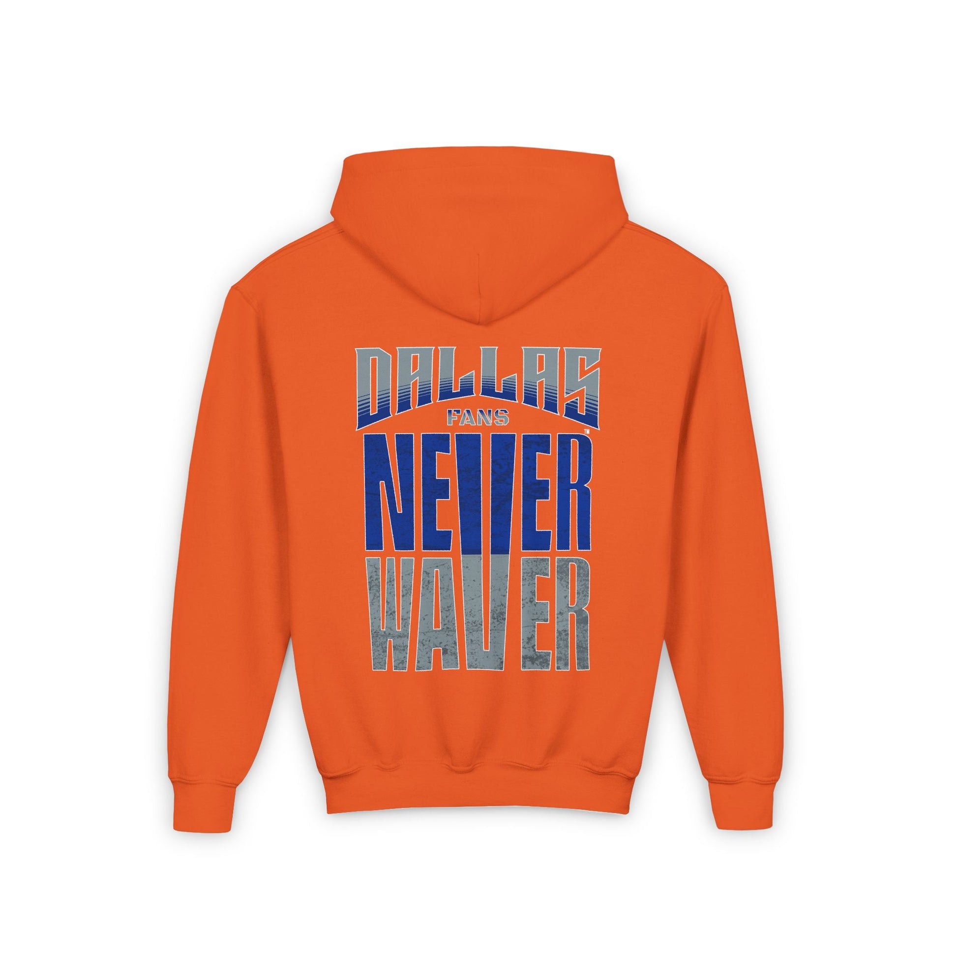 Dallas Fans Never Waver Youth Heavy Blend Hooded Sweatshirt - Never Waver