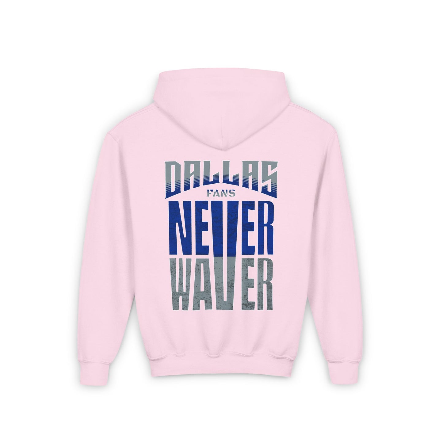 Dallas Fans Never Waver Youth Heavy Blend Hooded Sweatshirt - Never Waver