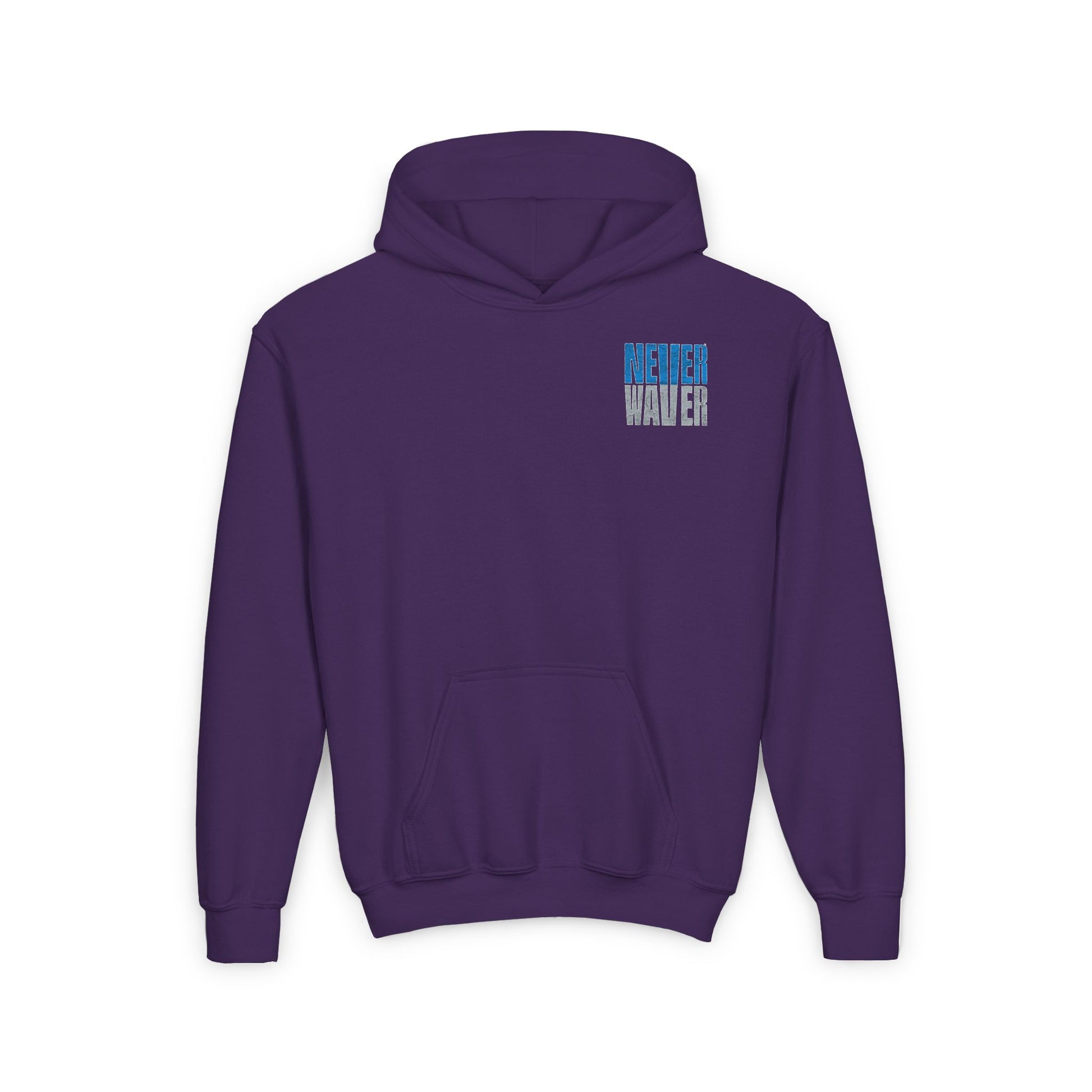 Detroit Fans Never Waver Youth Heavy Blend Hooded Sweatshirt - Never Waver