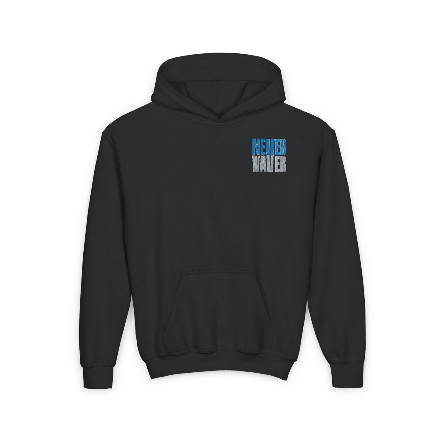Detroit Fans Never Waver Youth Heavy Blend Hooded Sweatshirt - Never Waver