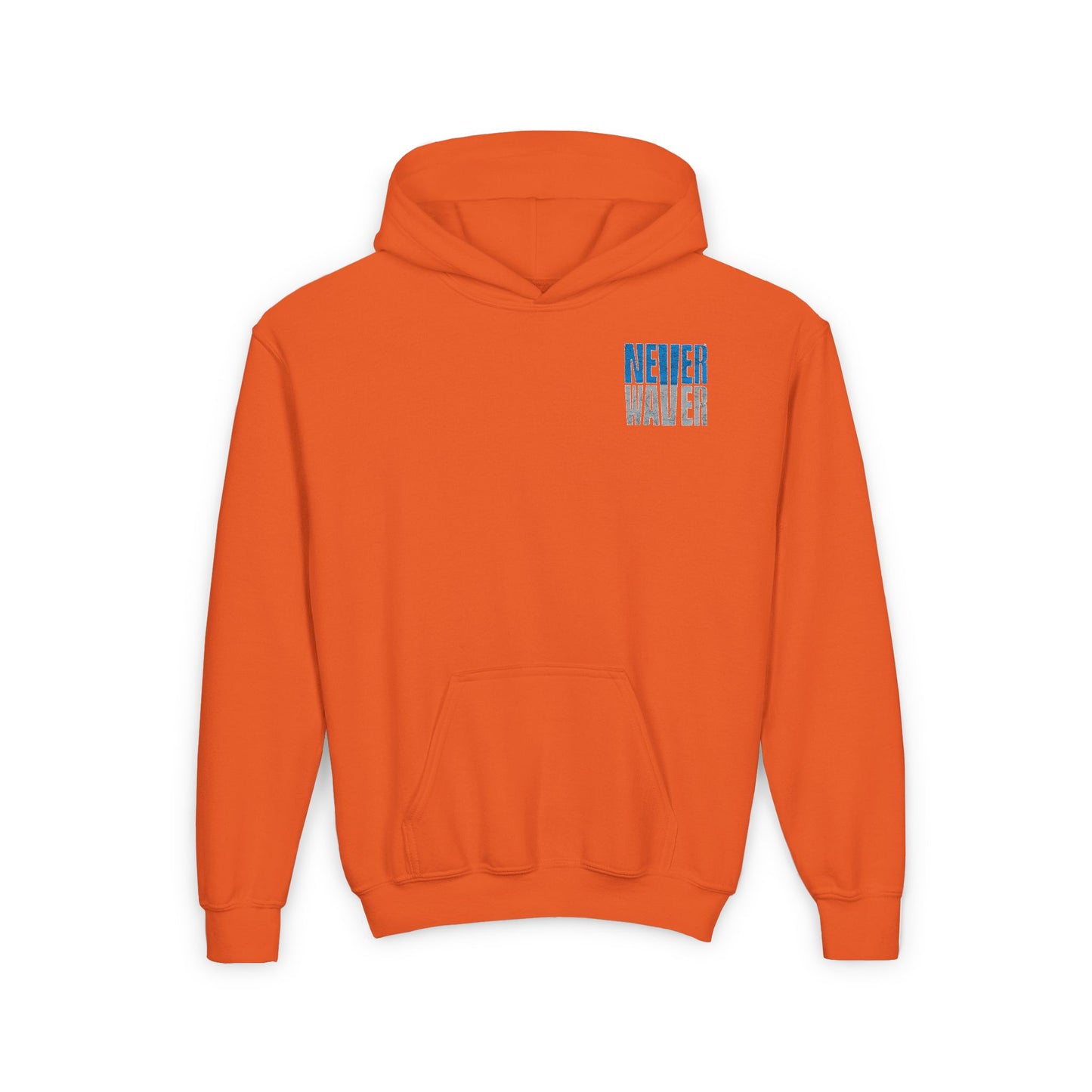 Detroit Fans Never Waver Youth Heavy Blend Hooded Sweatshirt - Never Waver