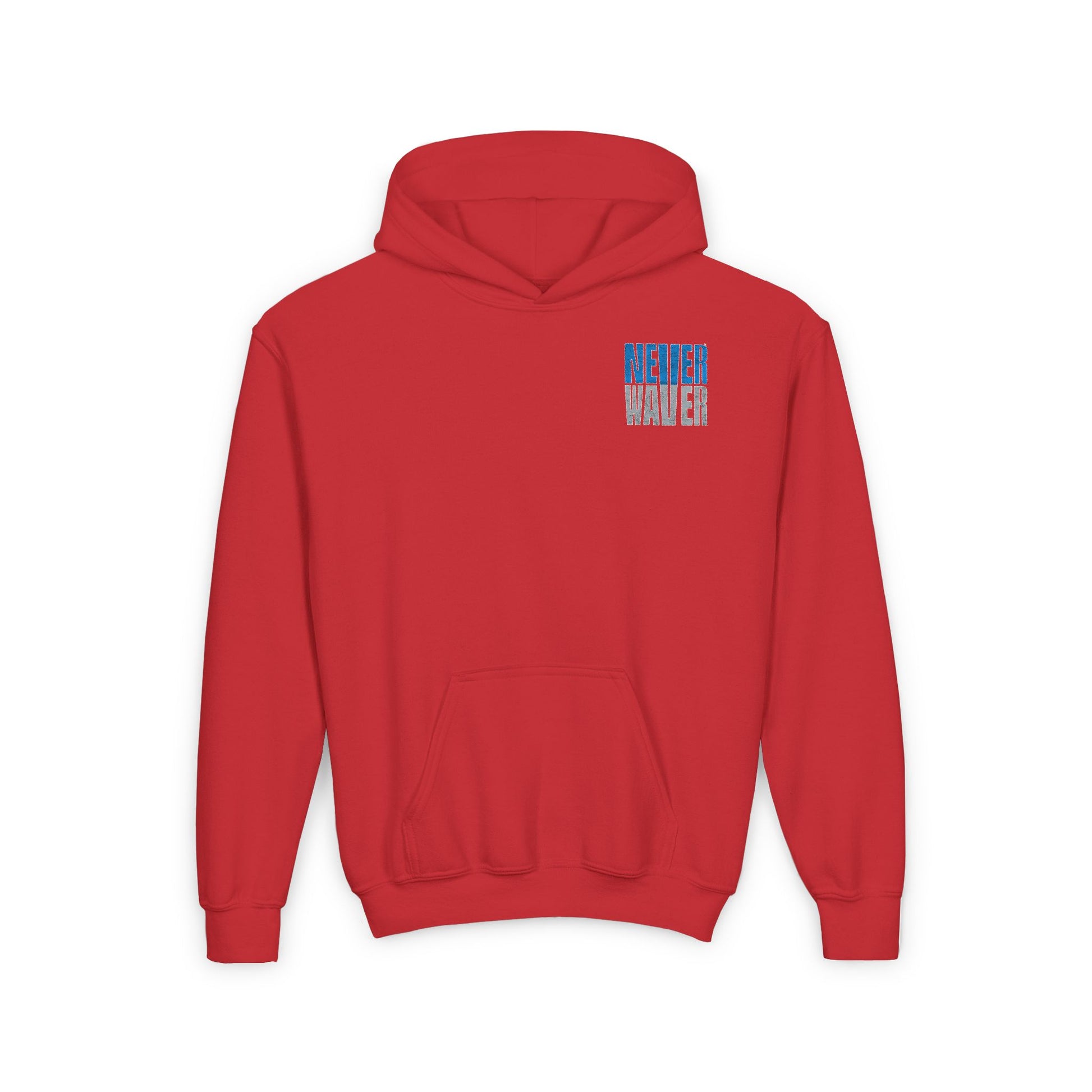 Detroit Fans Never Waver Youth Heavy Blend Hooded Sweatshirt - Never Waver