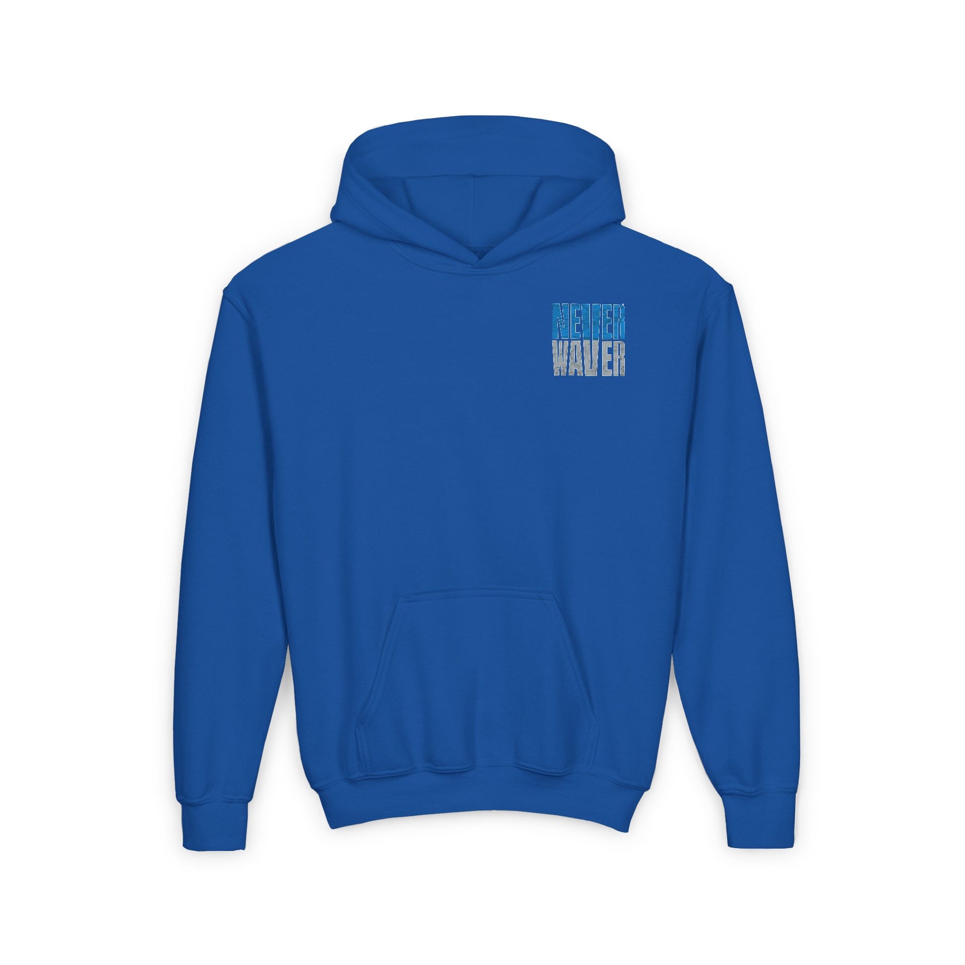 Detroit Fans Never Waver Youth Heavy Blend Hooded Sweatshirt - Never Waver