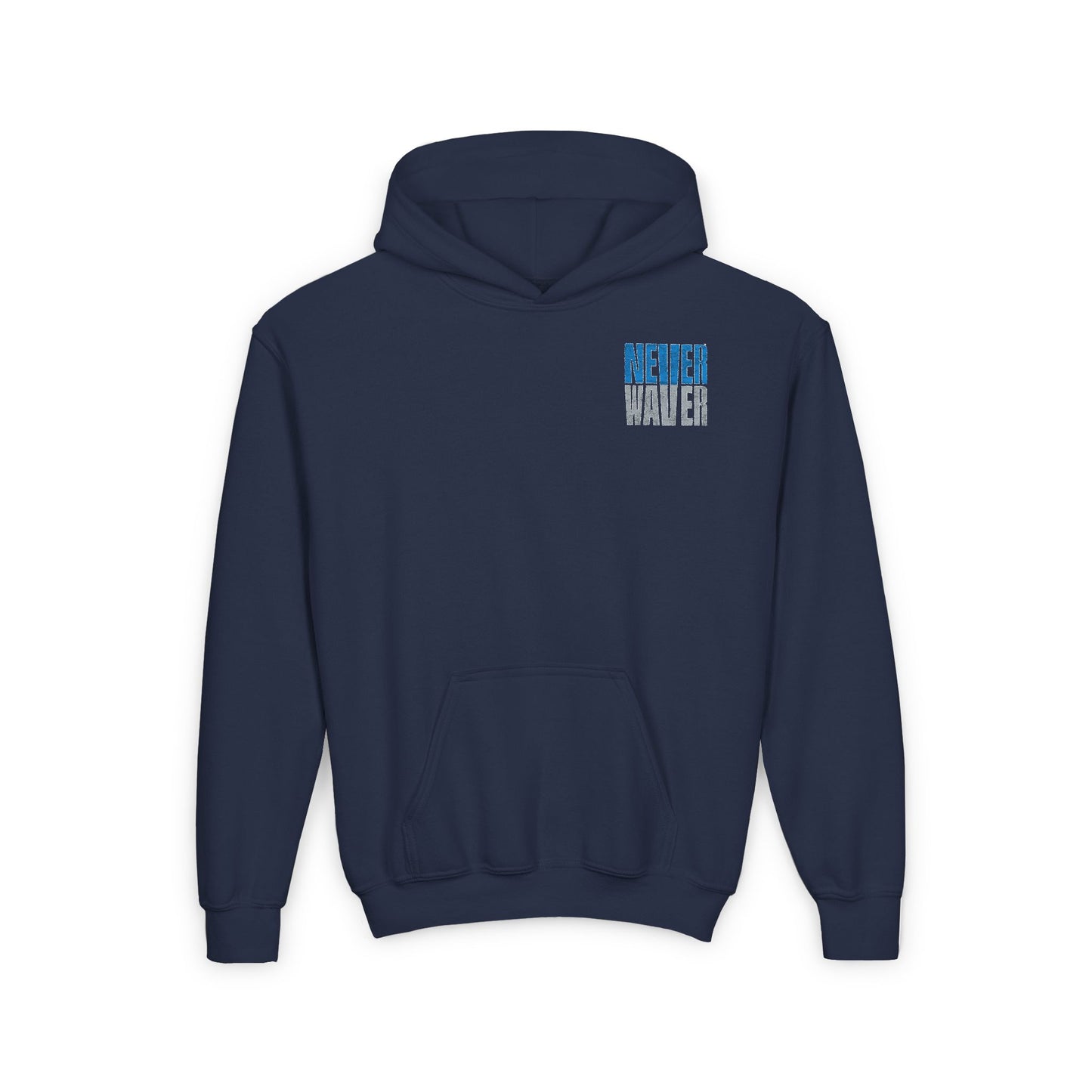 Detroit Fans Never Waver Youth Heavy Blend Hooded Sweatshirt - Never Waver
