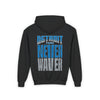 Detroit Fans Never Waver Youth Heavy Blend Hooded Sweatshirt - Never Waver