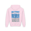 Detroit Fans Never Waver Youth Heavy Blend Hooded Sweatshirt - Never Waver