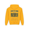 Green Bay Fans Never Waver Youth Heavy Blend Hooded Sweatshirt - Never Waver