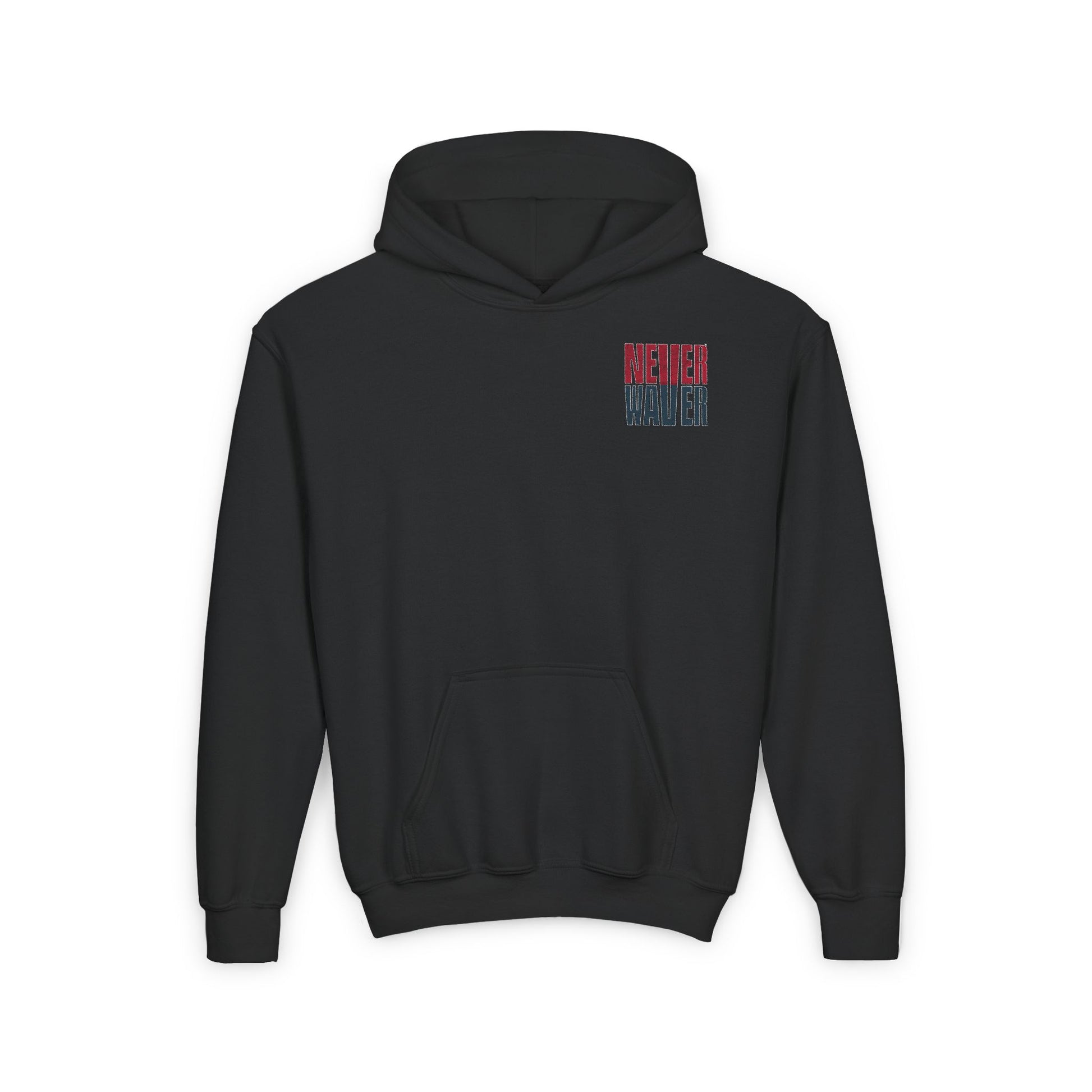Houston Fans Never Waver Youth Heavy Blend Hooded Sweatshirt - Never Waver