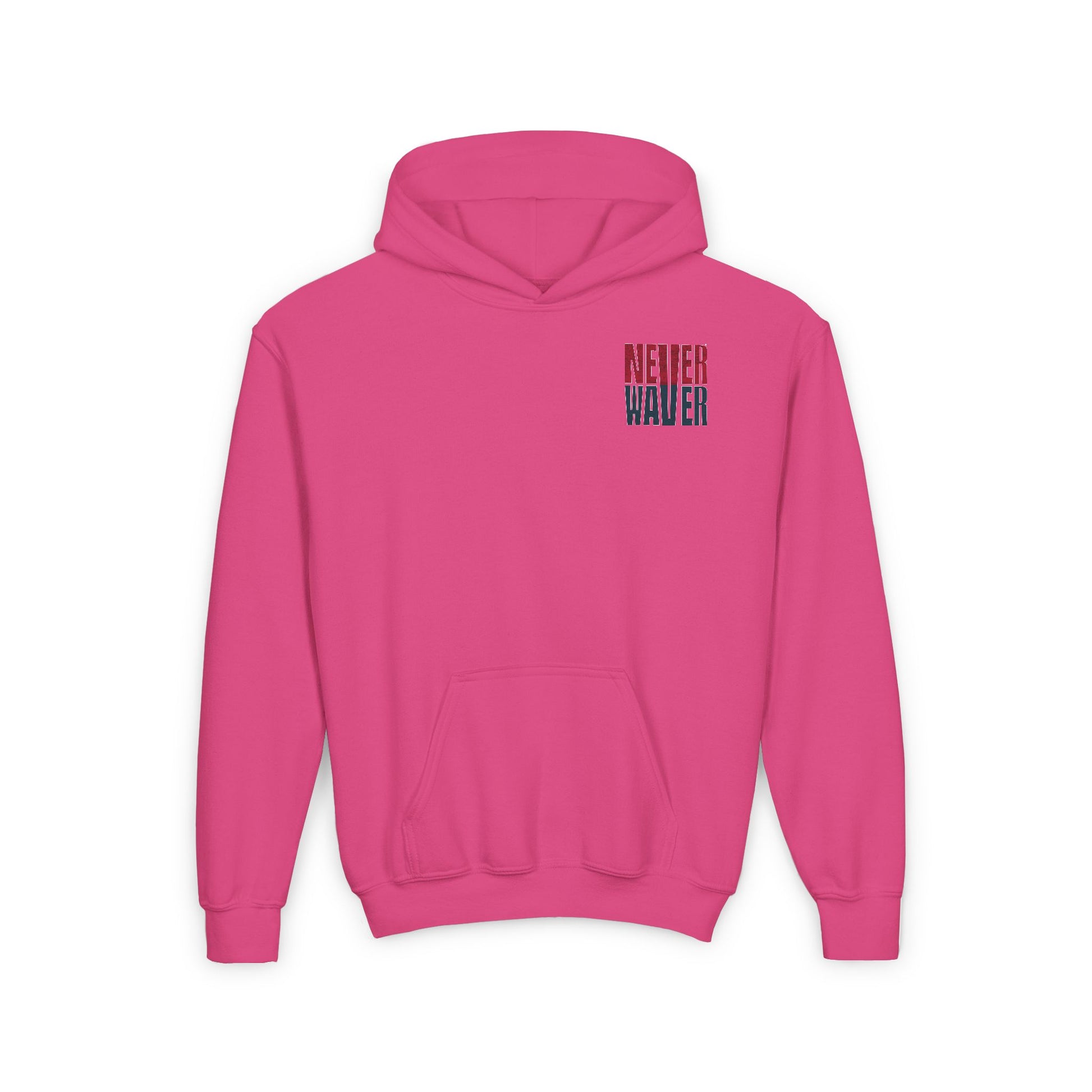 Houston Fans Never Waver Youth Heavy Blend Hooded Sweatshirt - Never Waver