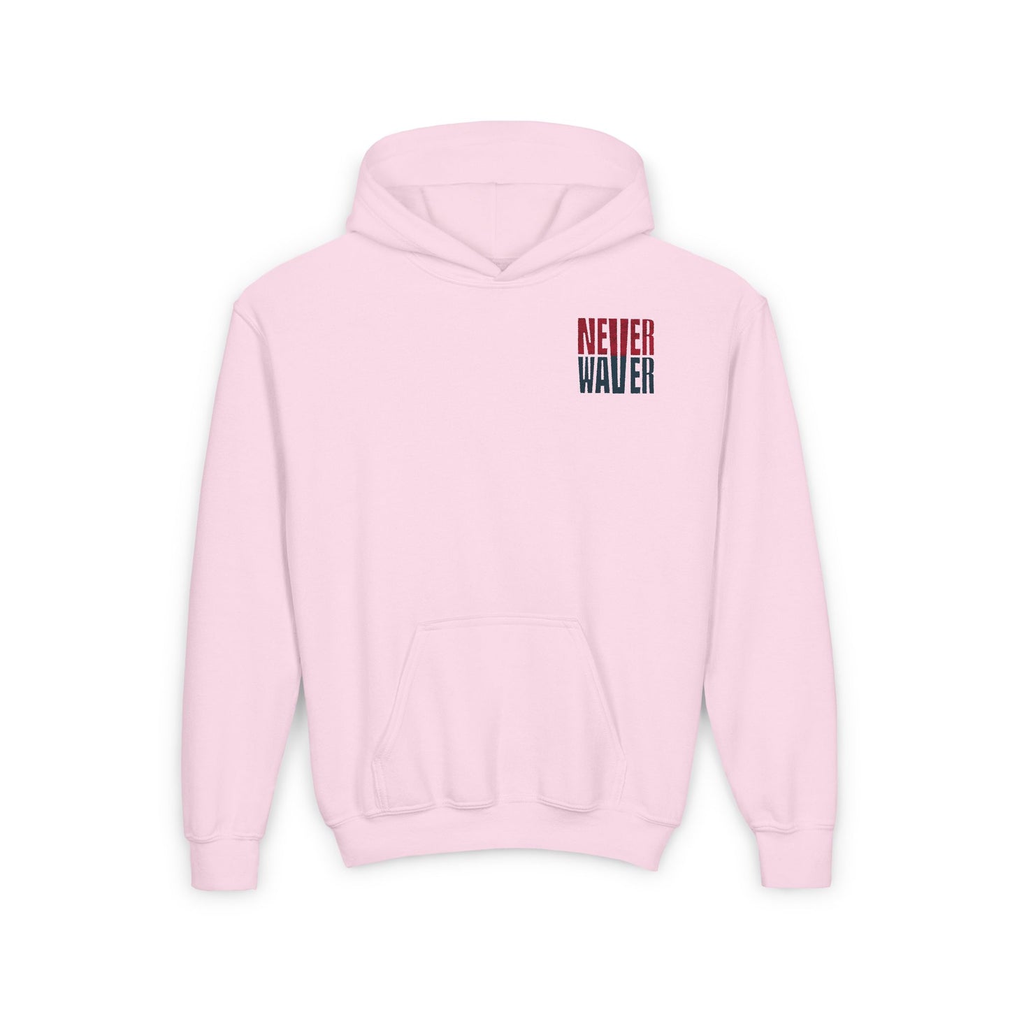 Houston Fans Never Waver Youth Heavy Blend Hooded Sweatshirt - Never Waver