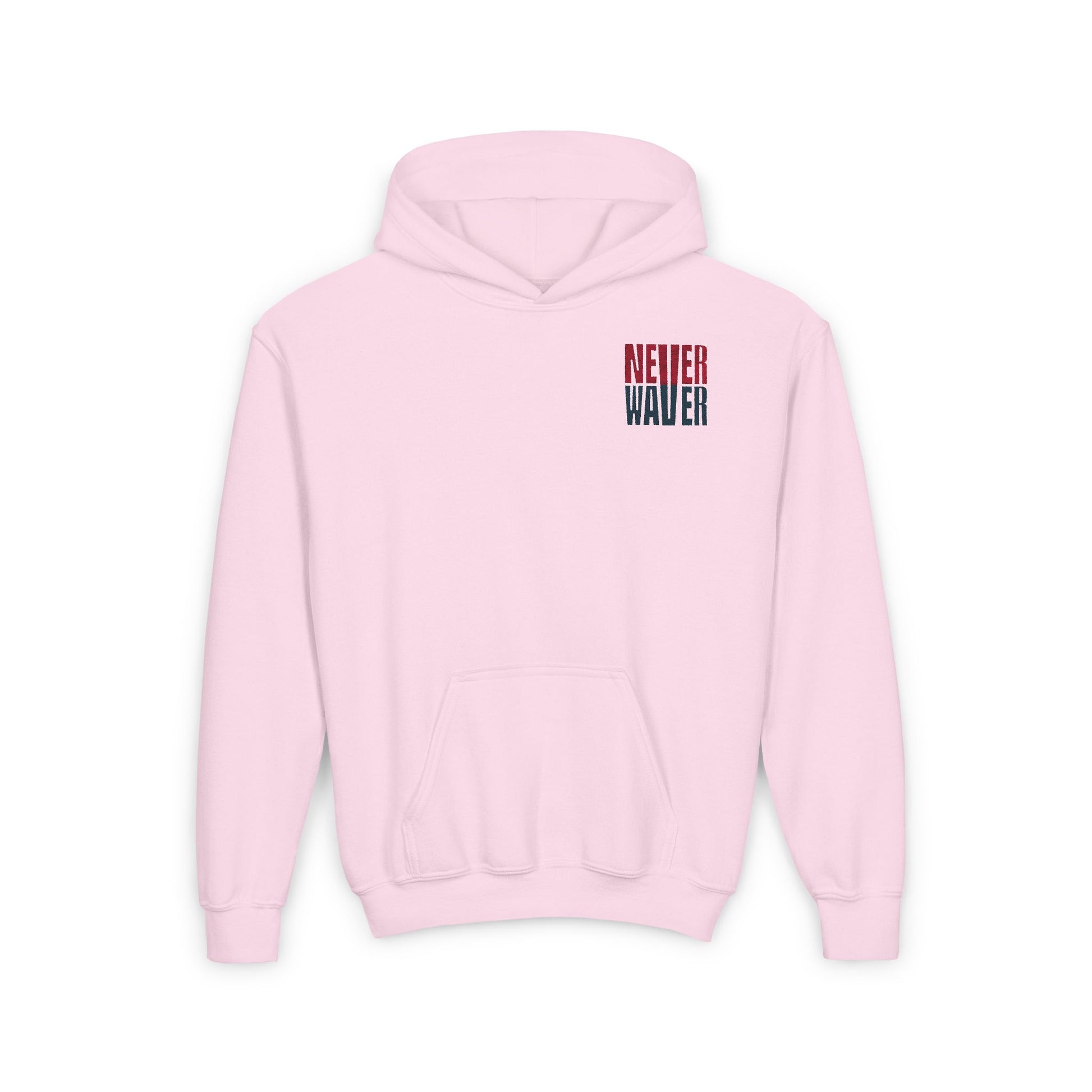 Houston Fans Never Waver Youth Heavy Blend Hooded Sweatshirt - Never Waver