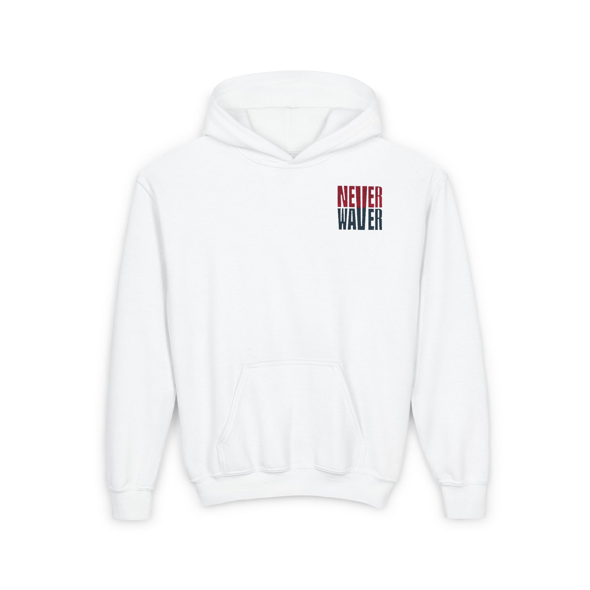 Houston Fans Never Waver Youth Heavy Blend Hooded Sweatshirt - Never Waver