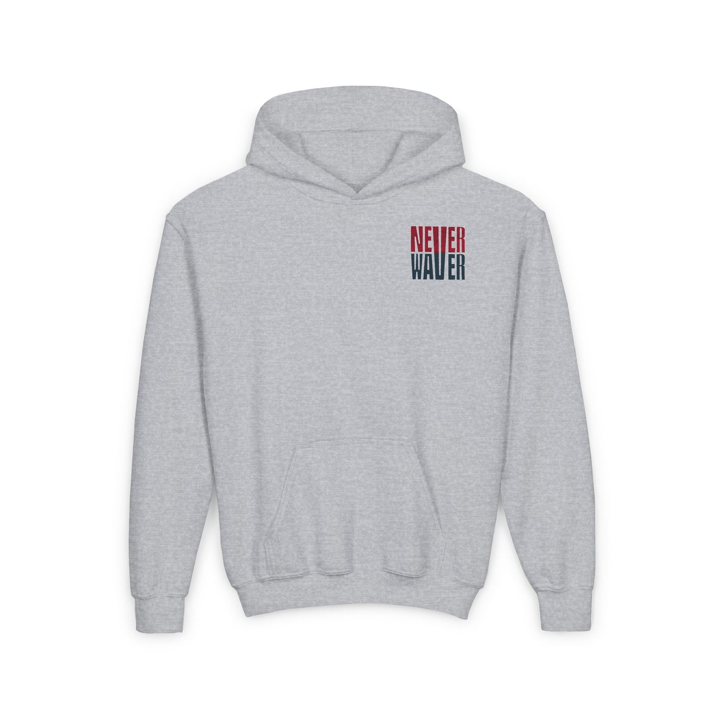 Houston Fans Never Waver Youth Heavy Blend Hooded Sweatshirt - Never Waver