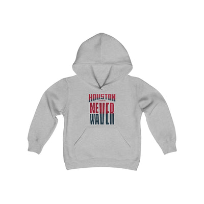 Huston Fans Never Waver Youth Heavy Blend Hooded Sweatshirt - Never Waver