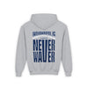 Indianapolis Fans Never Waver Youth Heavy Blend Hooded Sweatshirt - Never Waver