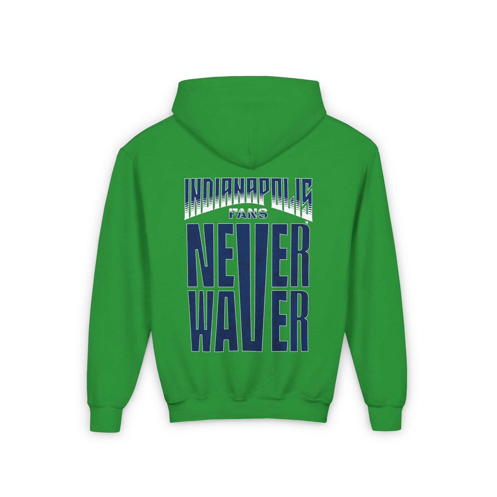 Indianapolis Fans Never Waver Youth Heavy Blend Hooded Sweatshirt - Never Waver
