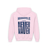 Indianapolis Fans Never Waver Youth Heavy Blend Hooded Sweatshirt - Never Waver
