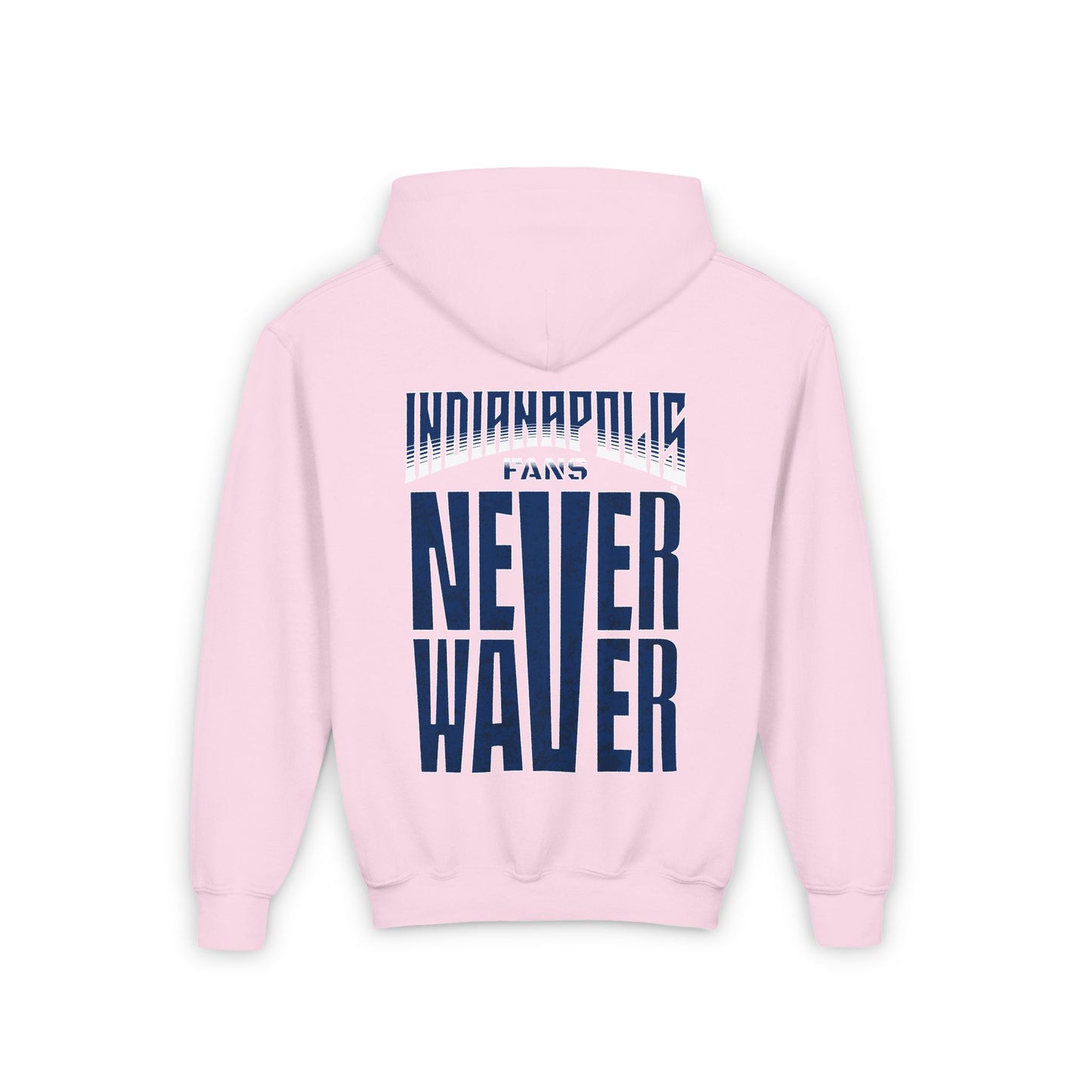 Indianapolis Fans Never Waver Youth Heavy Blend Hooded Sweatshirt - Never Waver