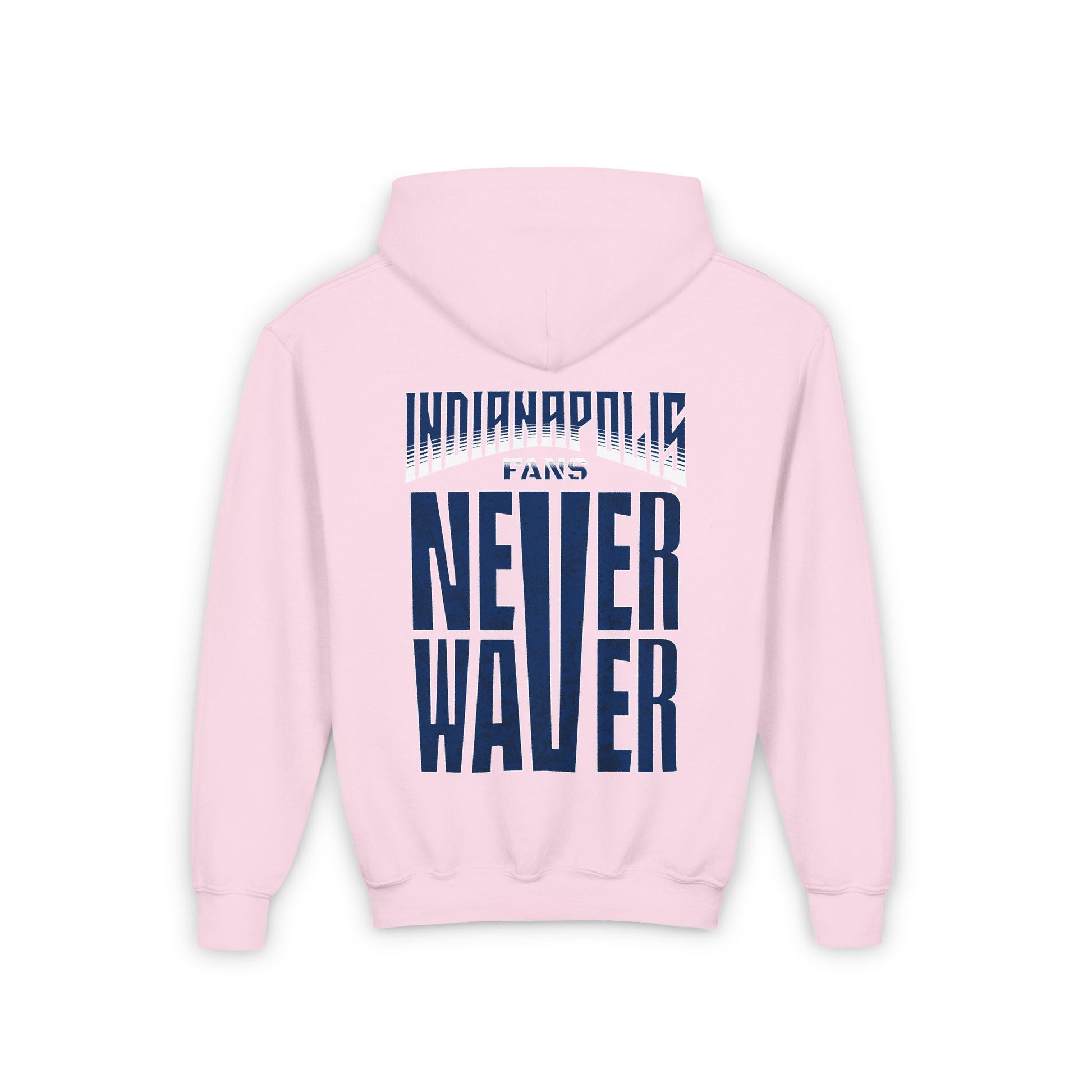 Indianapolis Fans Never Waver Youth Heavy Blend Hooded Sweatshirt - Never Waver