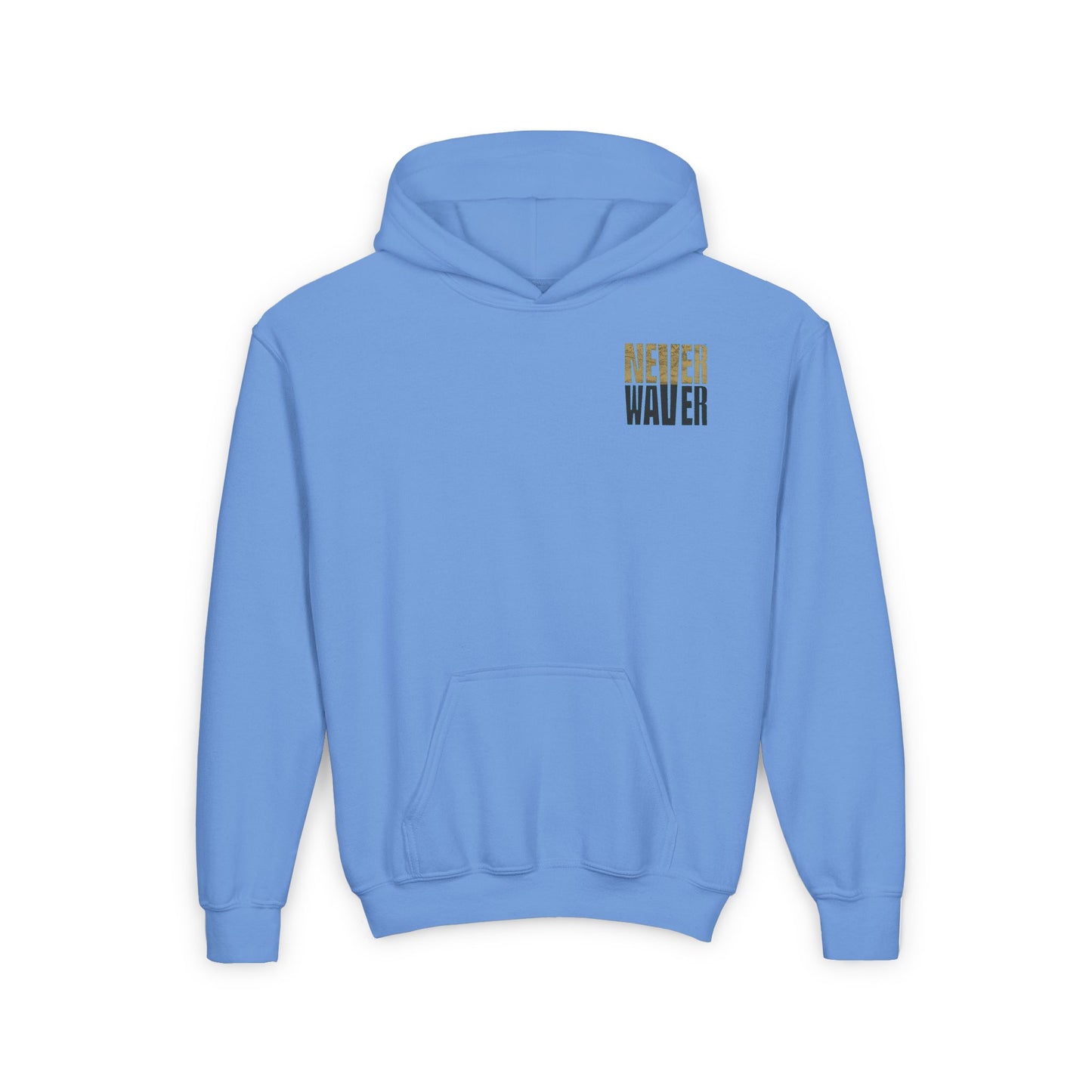 Jacksonville Fans Never Waver Youth Heavy Blend Hooded Sweatshirt - Never Waver