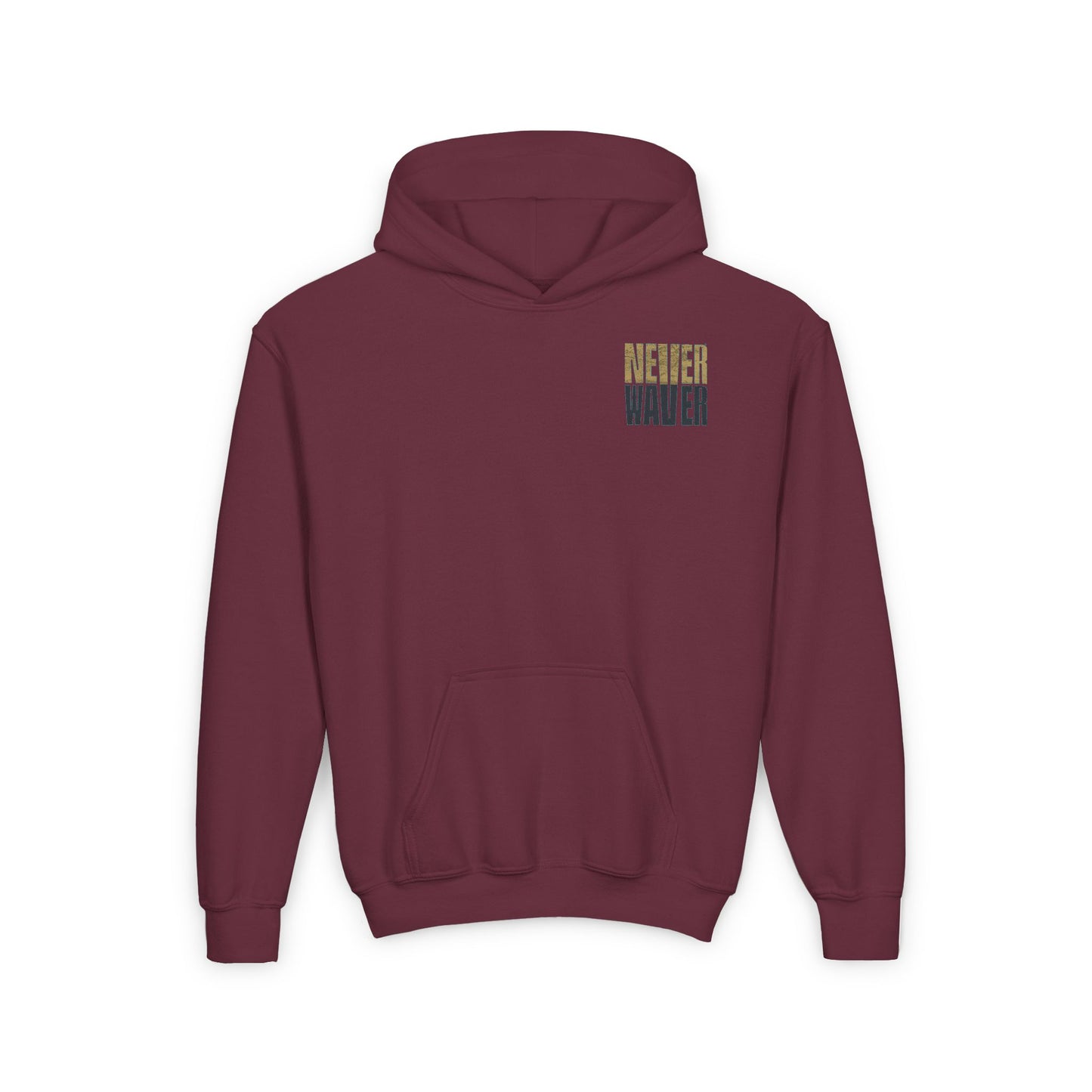 Jacksonville Fans Never Waver Youth Heavy Blend Hooded Sweatshirt - Never Waver