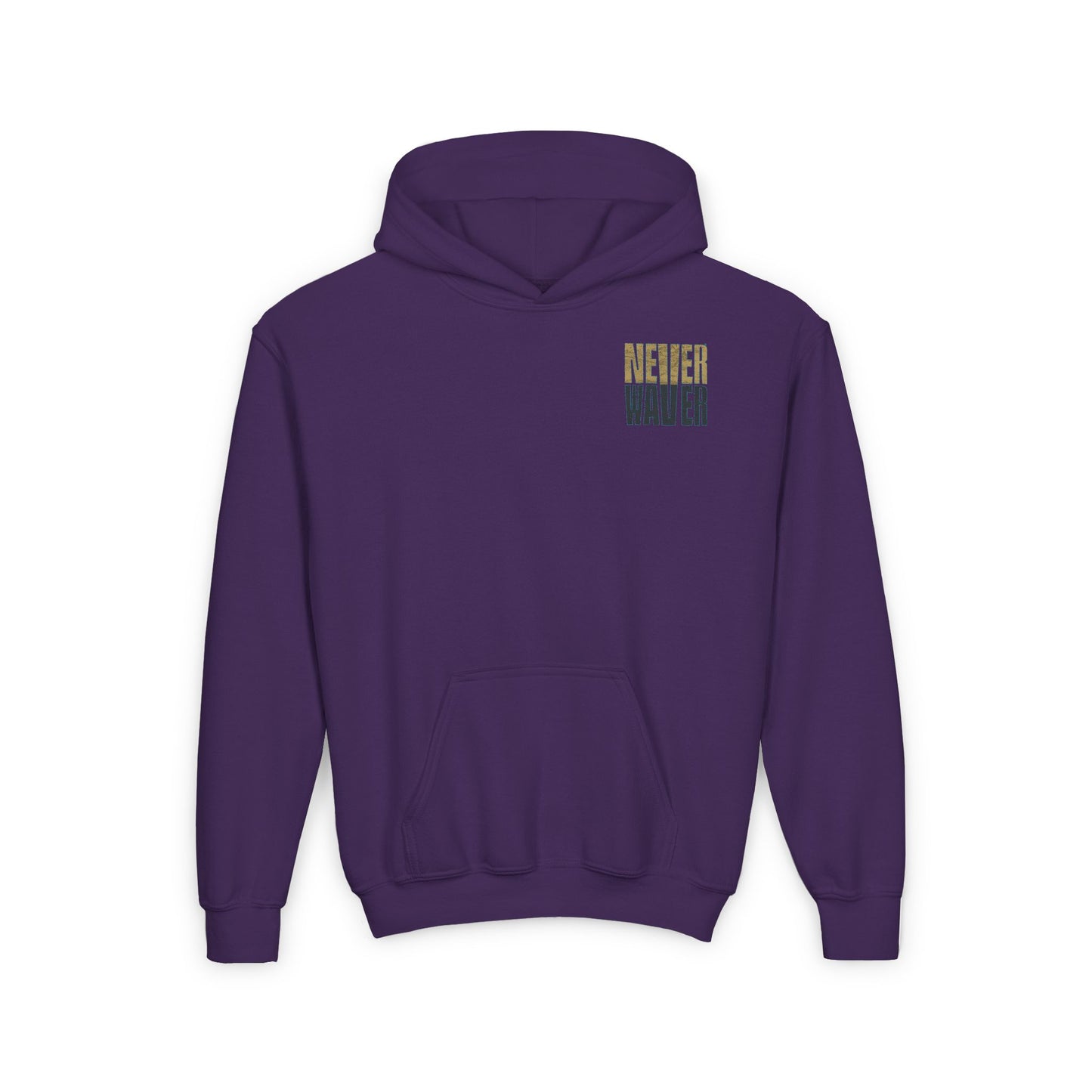 Jacksonville Fans Never Waver Youth Heavy Blend Hooded Sweatshirt - Never Waver