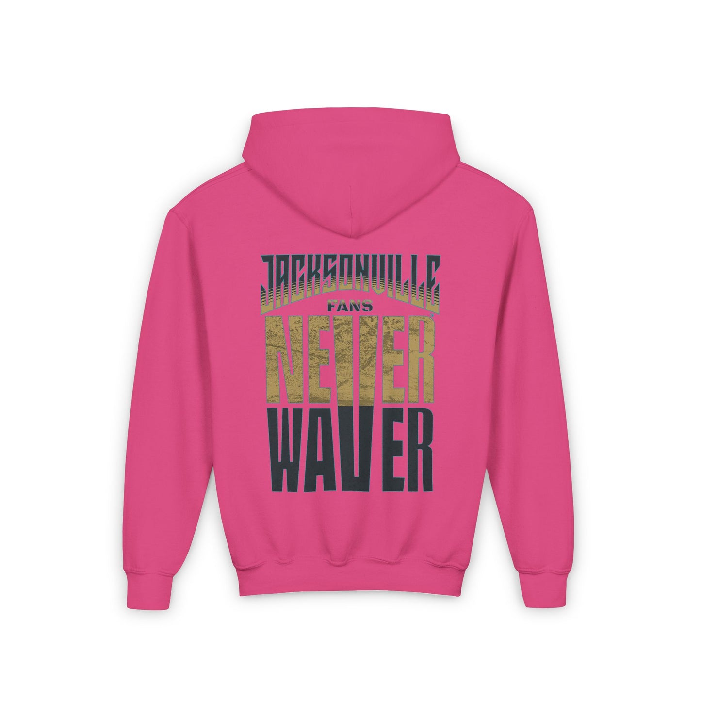 Jacksonville Fans Never Waver Youth Heavy Blend Hooded Sweatshirt - Never Waver