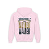 Jacksonville Fans Never Waver Youth Heavy Blend Hooded Sweatshirt - Never Waver