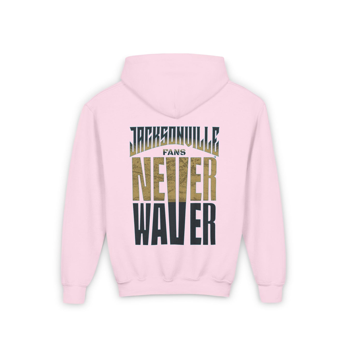 Jacksonville Fans Never Waver Youth Heavy Blend Hooded Sweatshirt - Never Waver