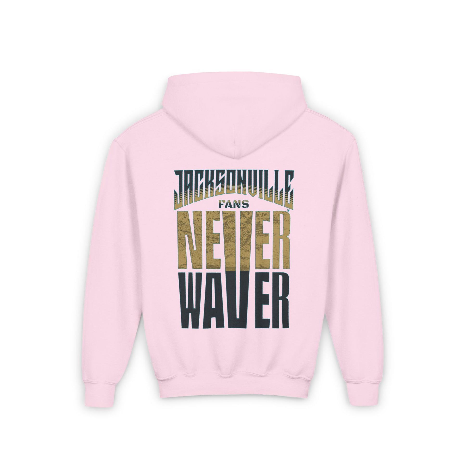 Jacksonville Fans Never Waver Youth Heavy Blend Hooded Sweatshirt - Never Waver