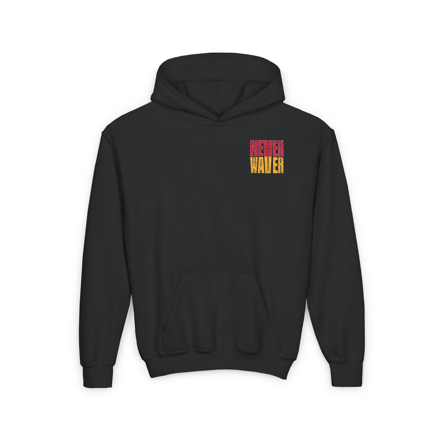 Kansas Fans Never Waver Youth Heavy Blend Hooded Sweatshirt - Never Waver
