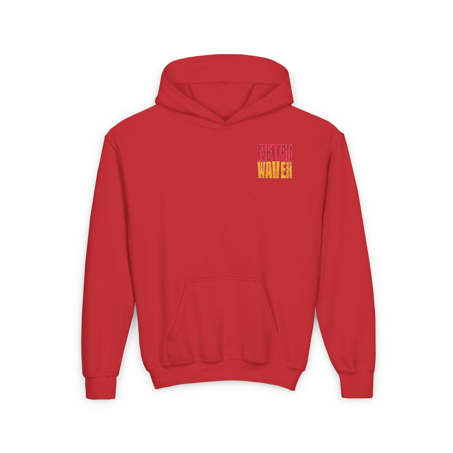 Kansas Fans Never Waver Youth Heavy Blend Hooded Sweatshirt - Never Waver
