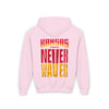Kansas Fans Never Waver Youth Heavy Blend Hooded Sweatshirt - Never Waver